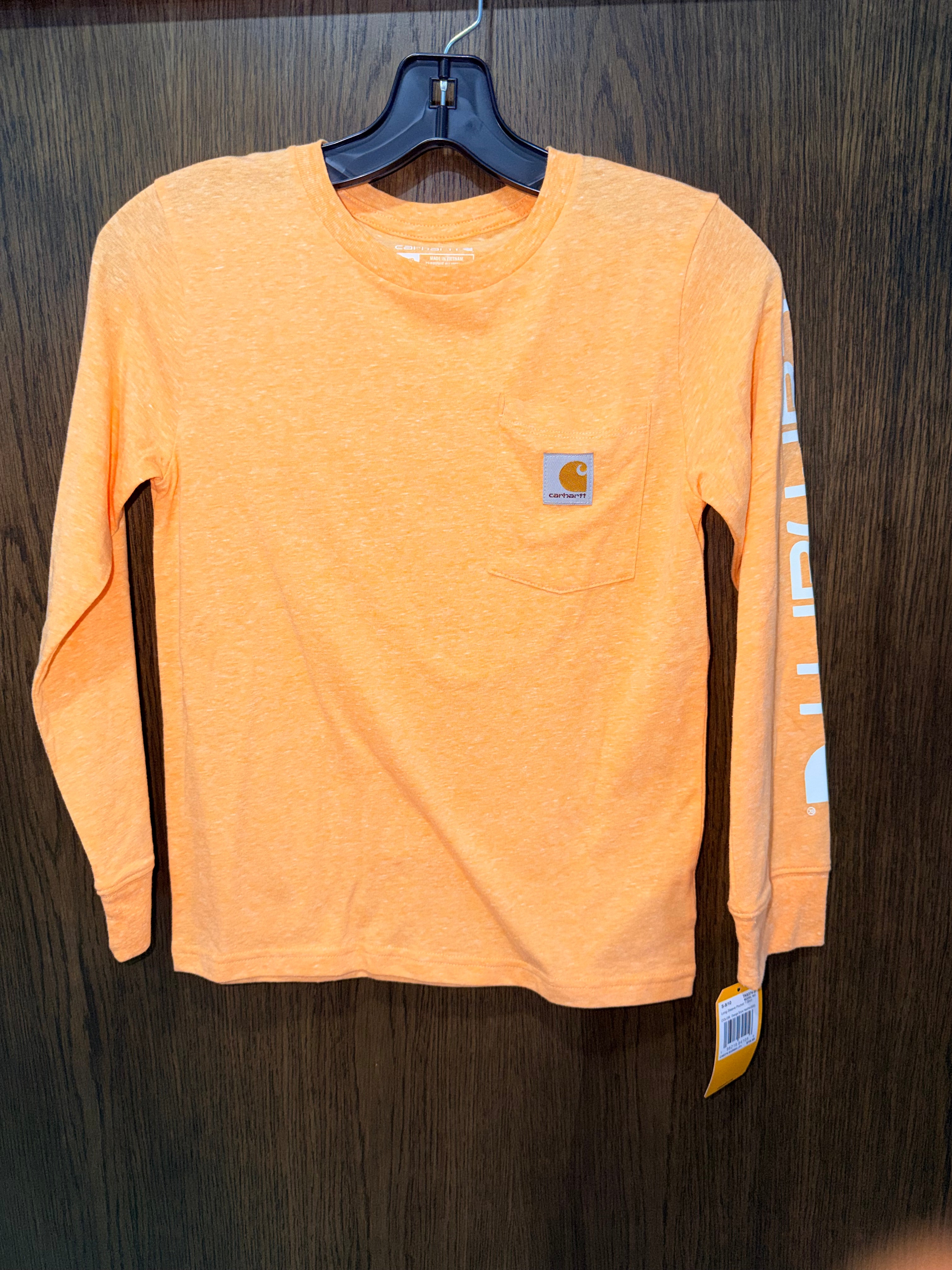 Carhartt Boys NWT Long Sleeve Size YSM 8/10 New Condition
