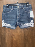 Girls Silver Jean Shorts NWT Size 16