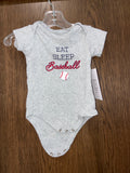 Eat sleep baseball onesie size 3-6M