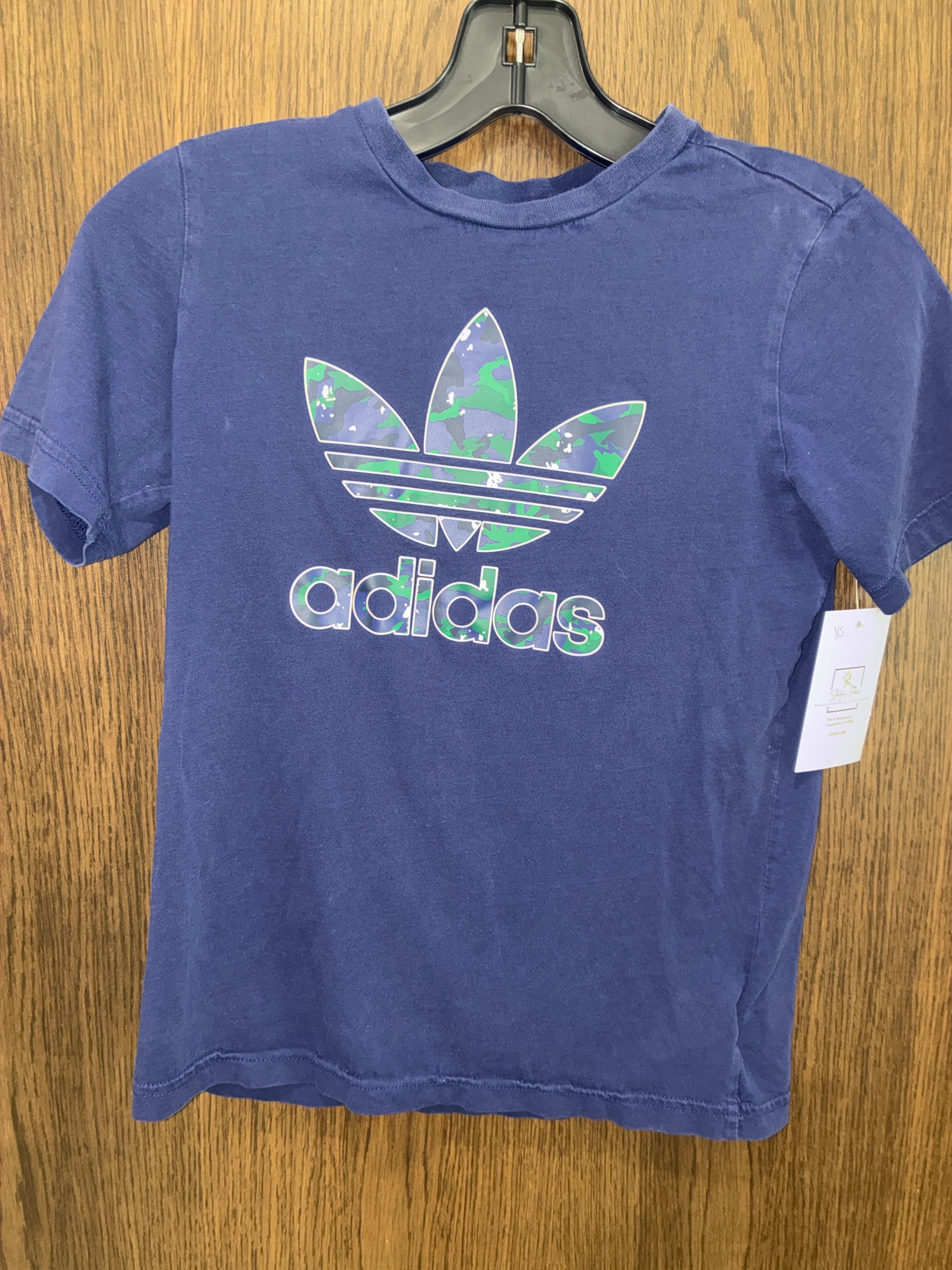Boys Adidas Short Sleeve Shirt 7/8 Youth Small YSM