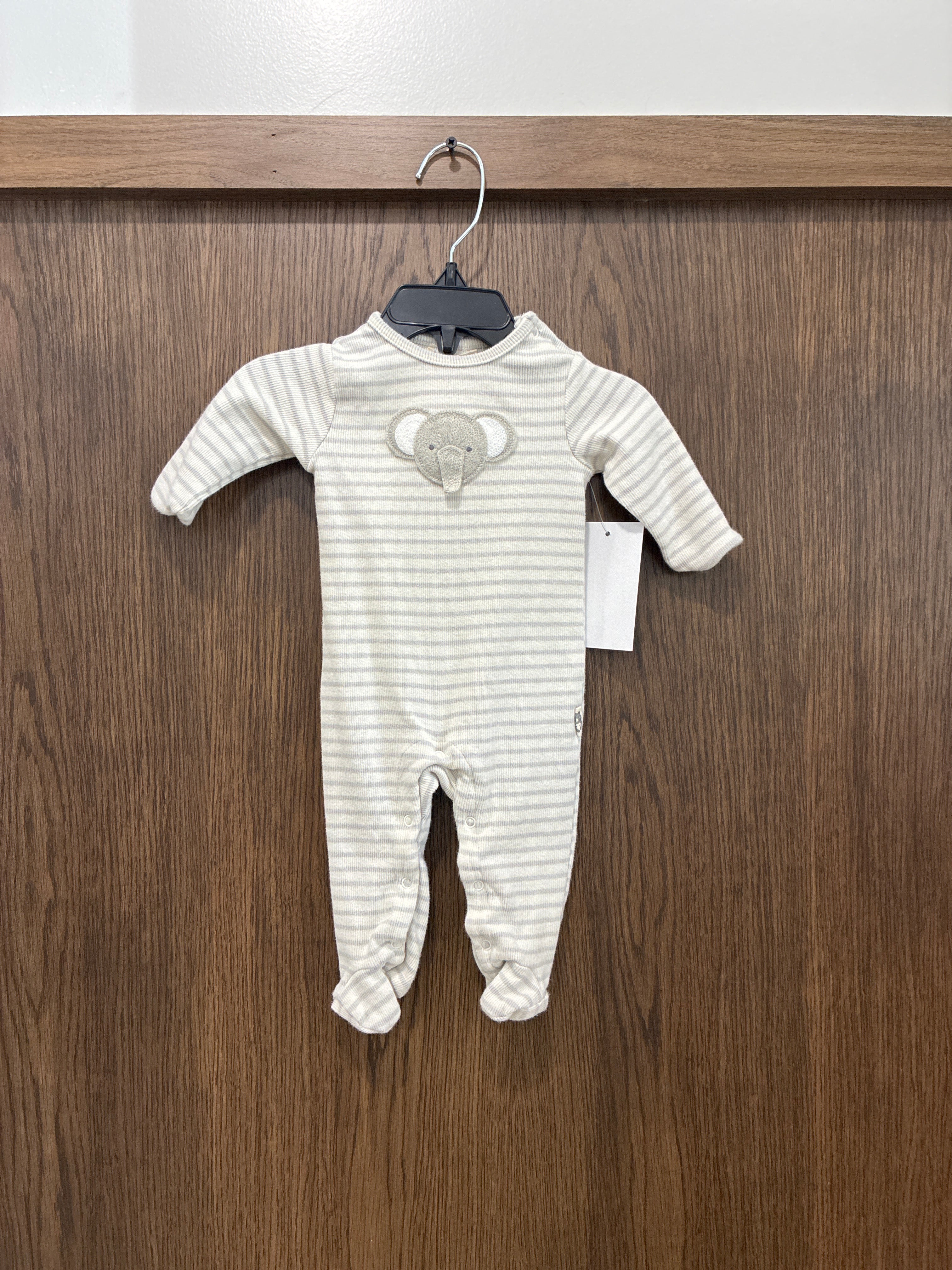 Boys Rabbit Bear Elephant  Sleep & Play Footie 3-6 months
