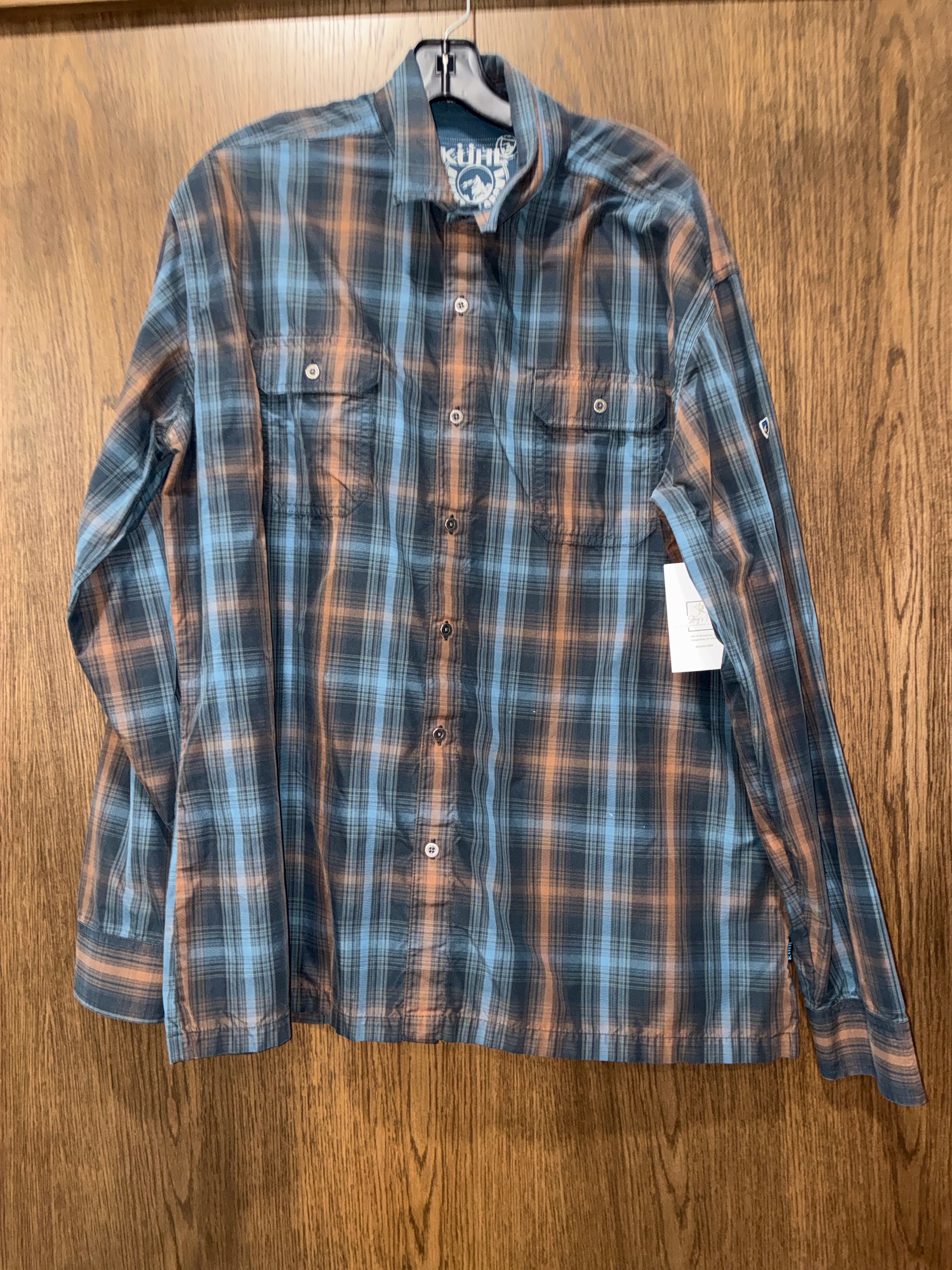 Kuhl men’s plaid mountain grown long sleeve size XXL