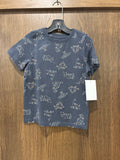 Boys Tommy Bahama Dinosaur Short Sleeve Shirt 5T Like New