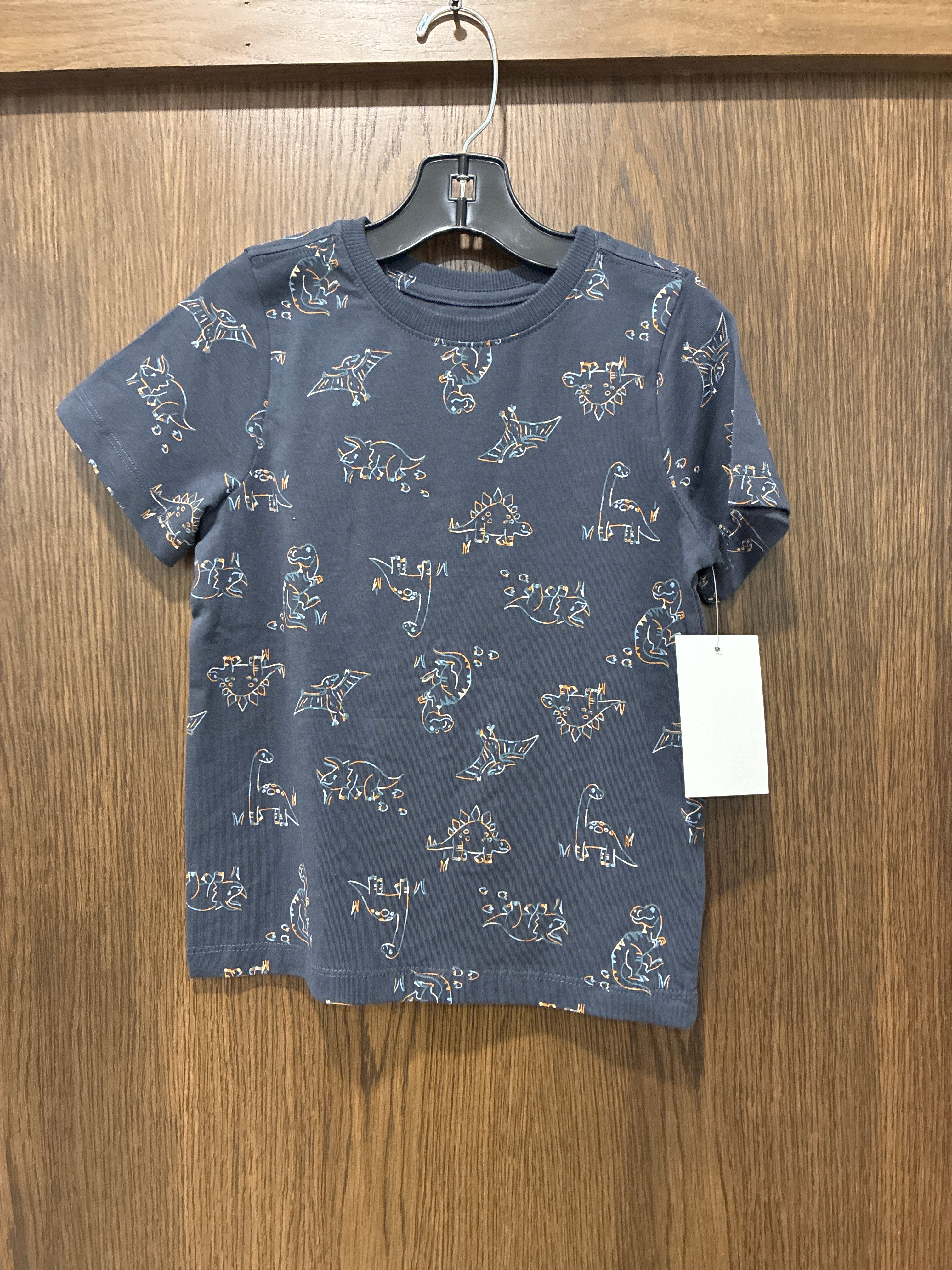 Boys Tommy Bahama Dinosaur Short Sleeve Shirt 5T Like New