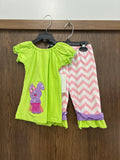 Girls Boutique Easter unny2 piece pants outfit size 4T