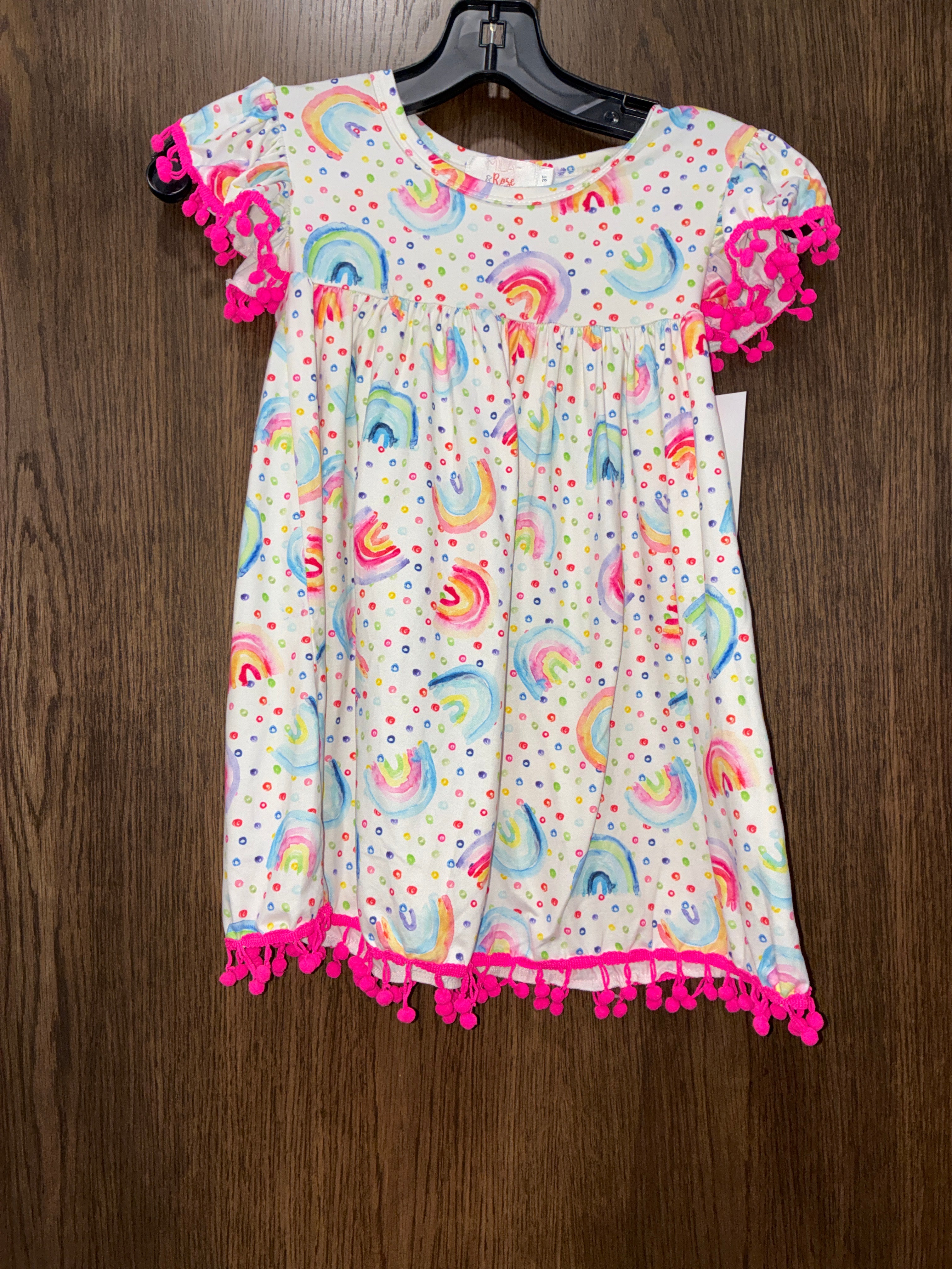 Girls Mila rose Rainbow Dress size 3T