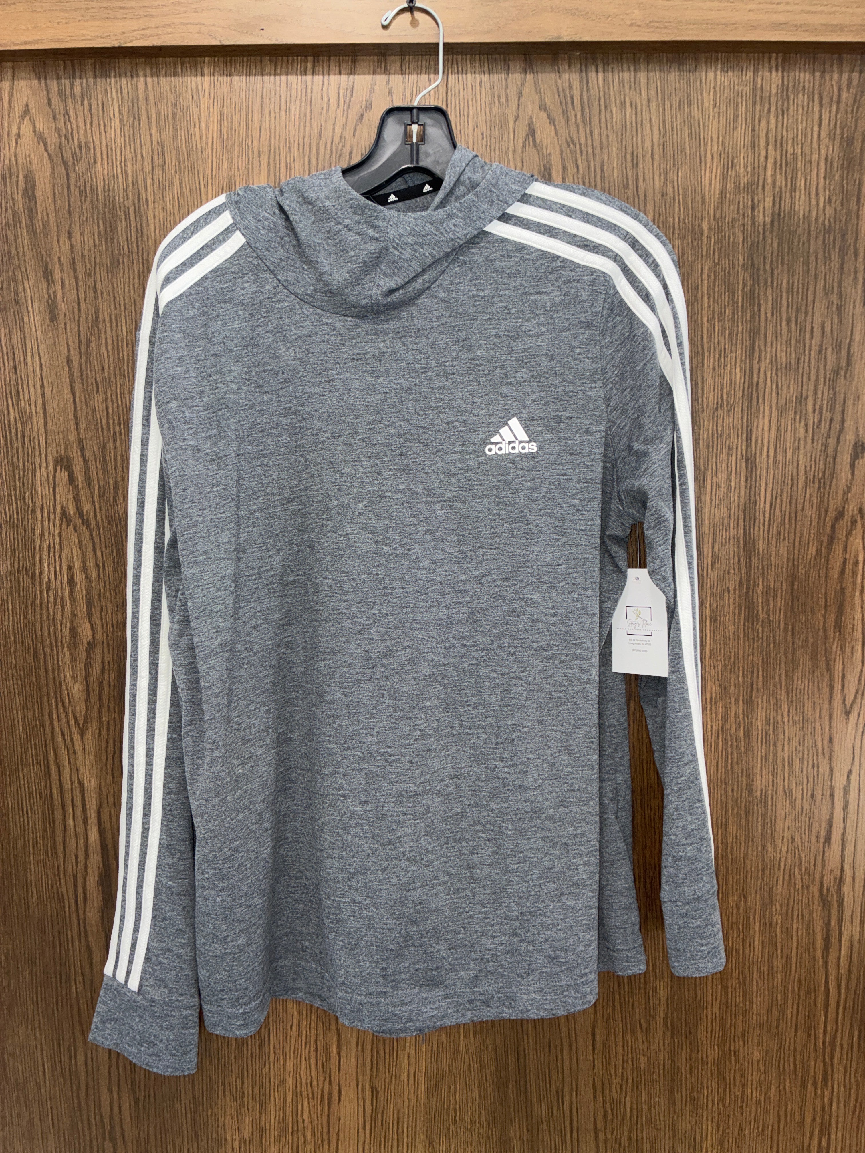 Boy’s Adidas Long Sleeve Hooded Shirt size Youth XL 14/16