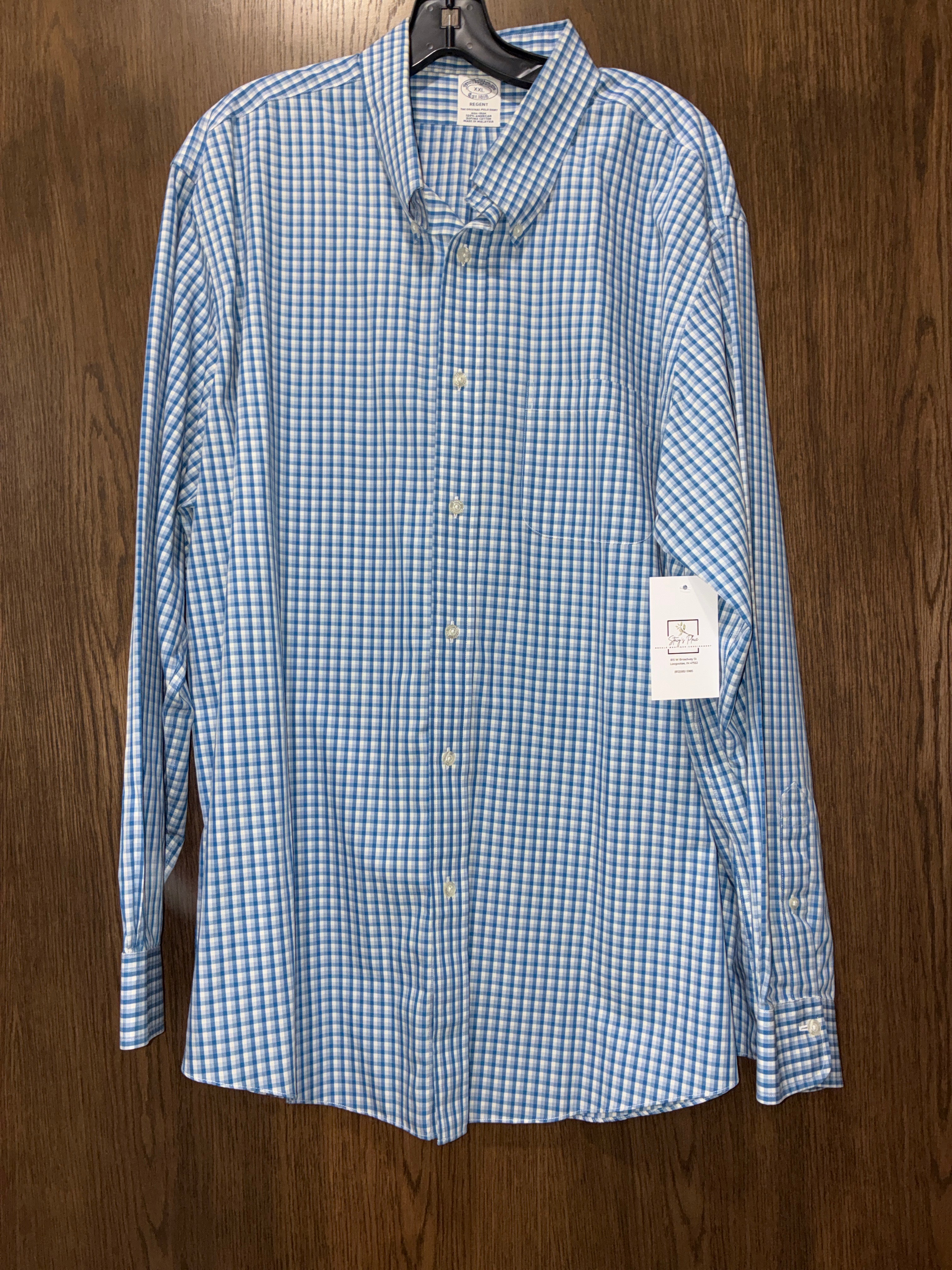 Brooks Brothers Long Sleeve Plaid Button Up Size XXL
