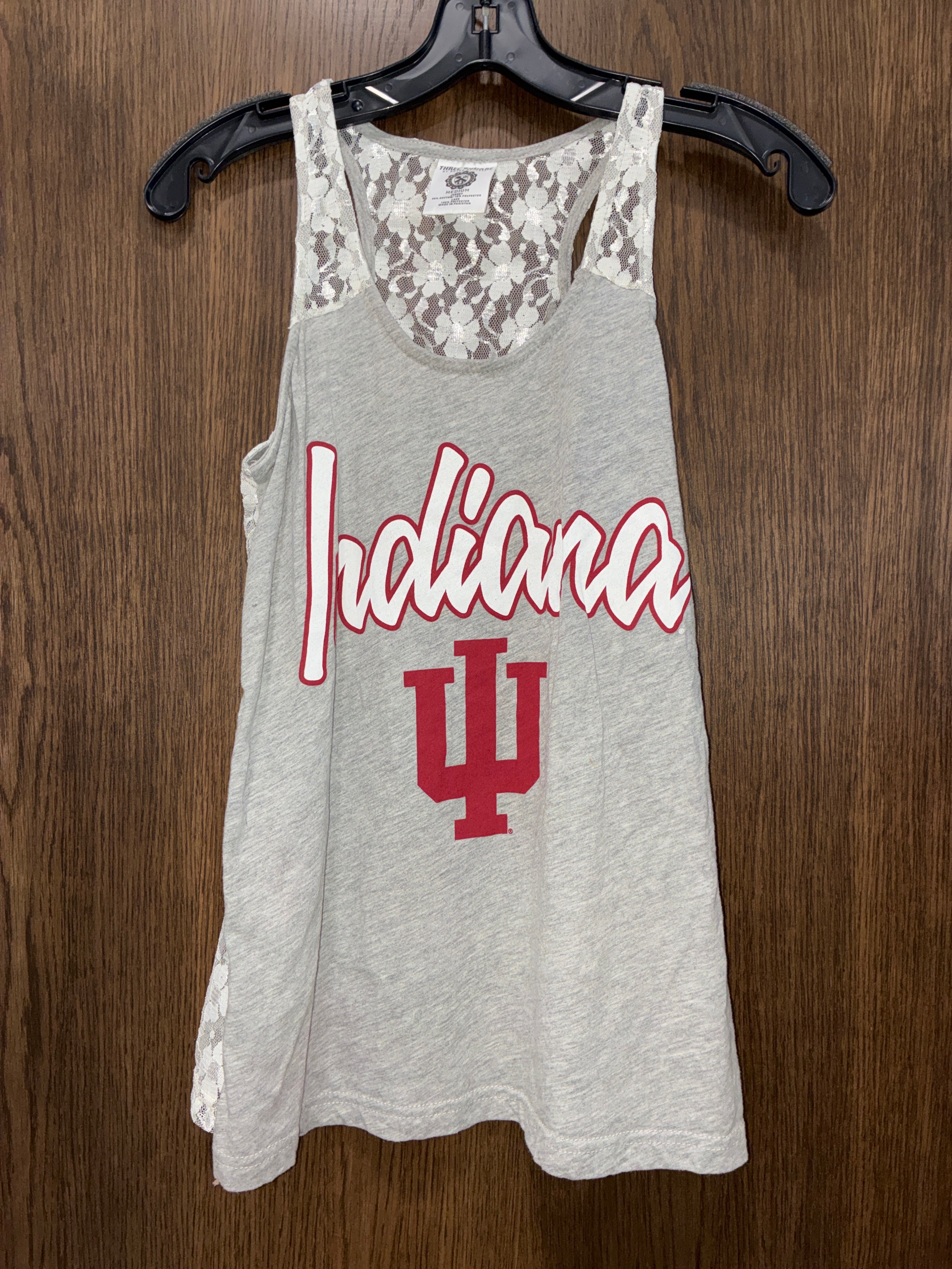 Women’s IU Lace Back Tank Top Size Medium