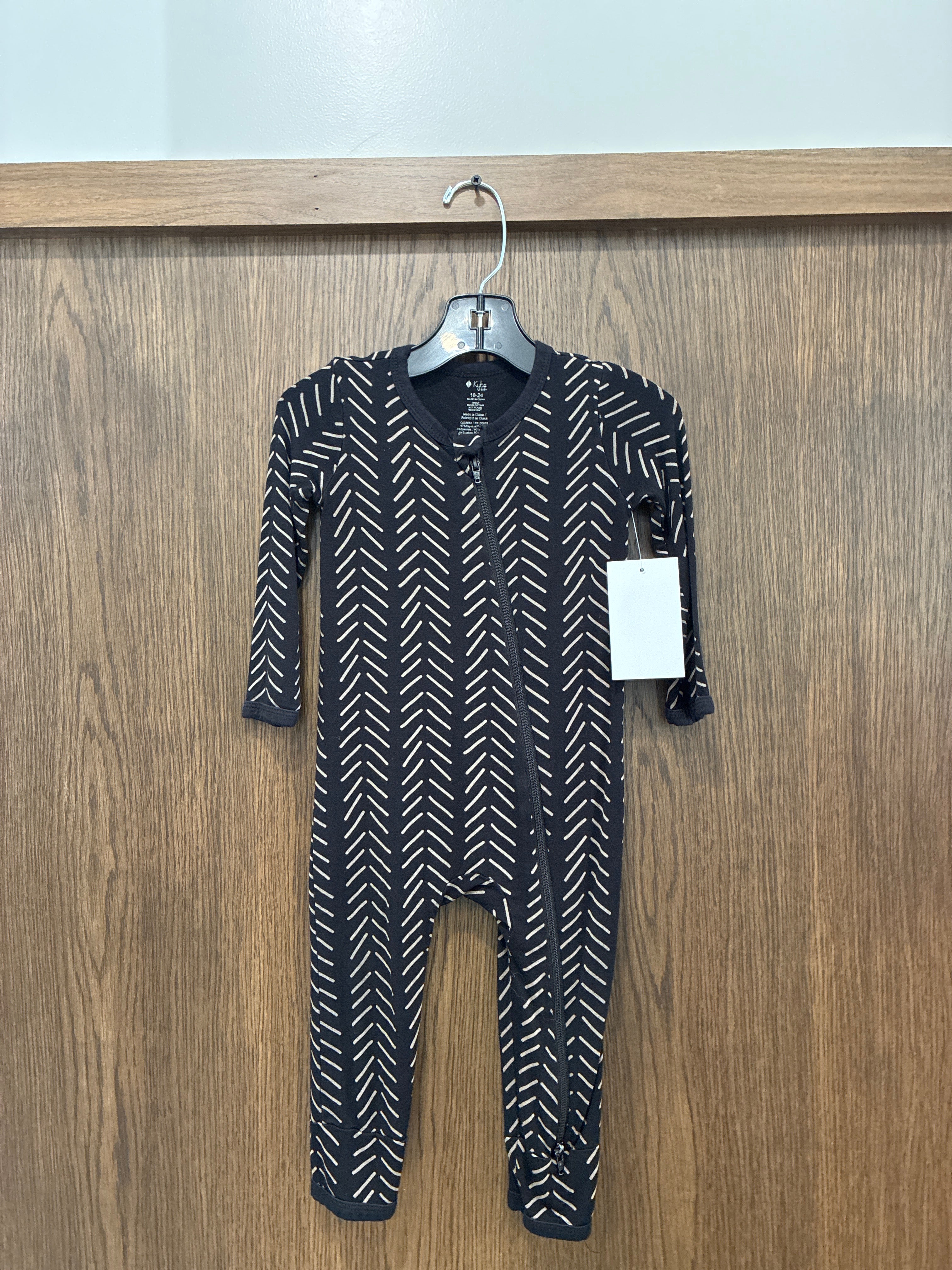 Kyte Baby Herringbone Bamboo Romper 18-24 months