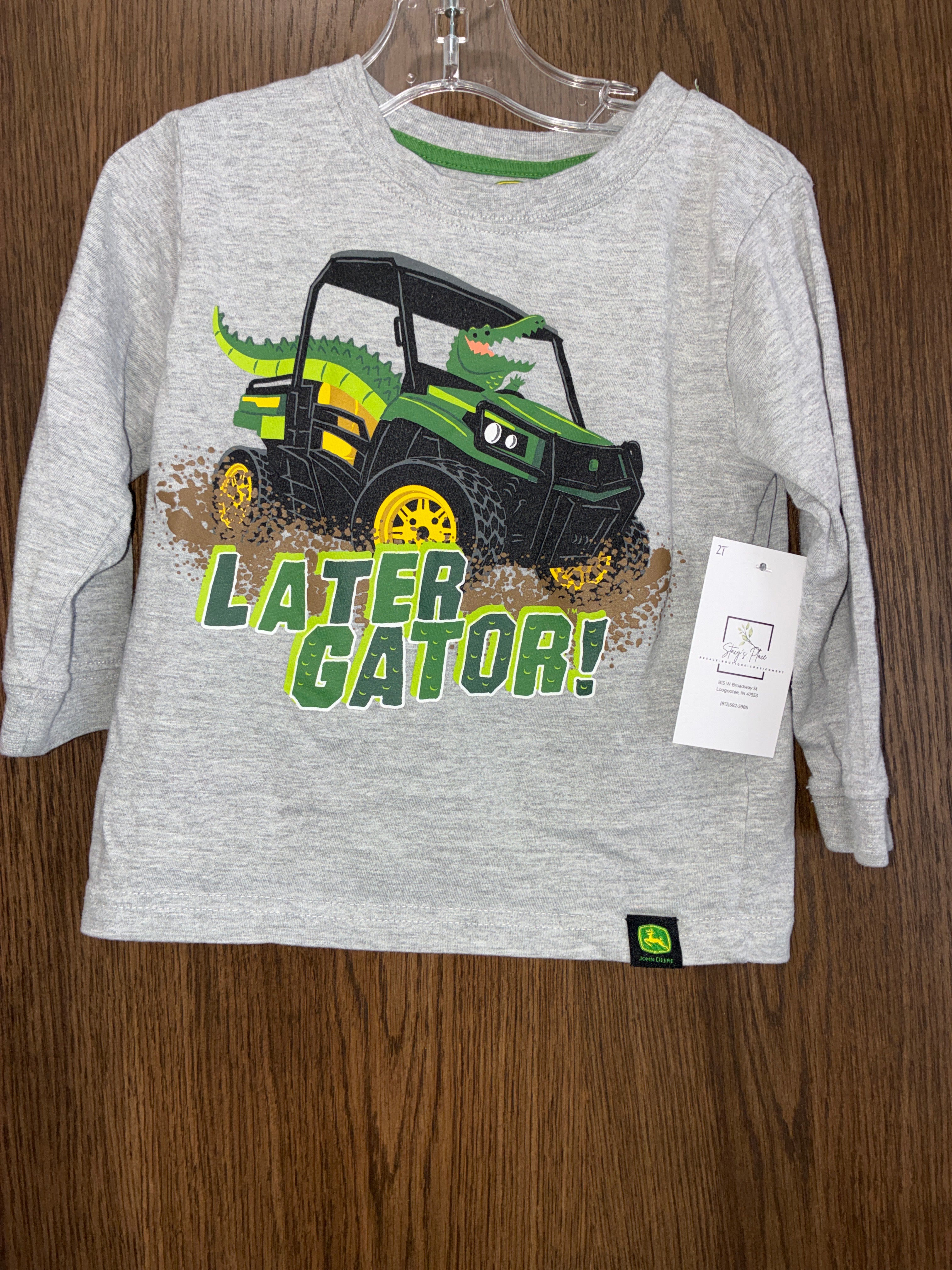 Boys John Deere long sleeve shirt size 2T
