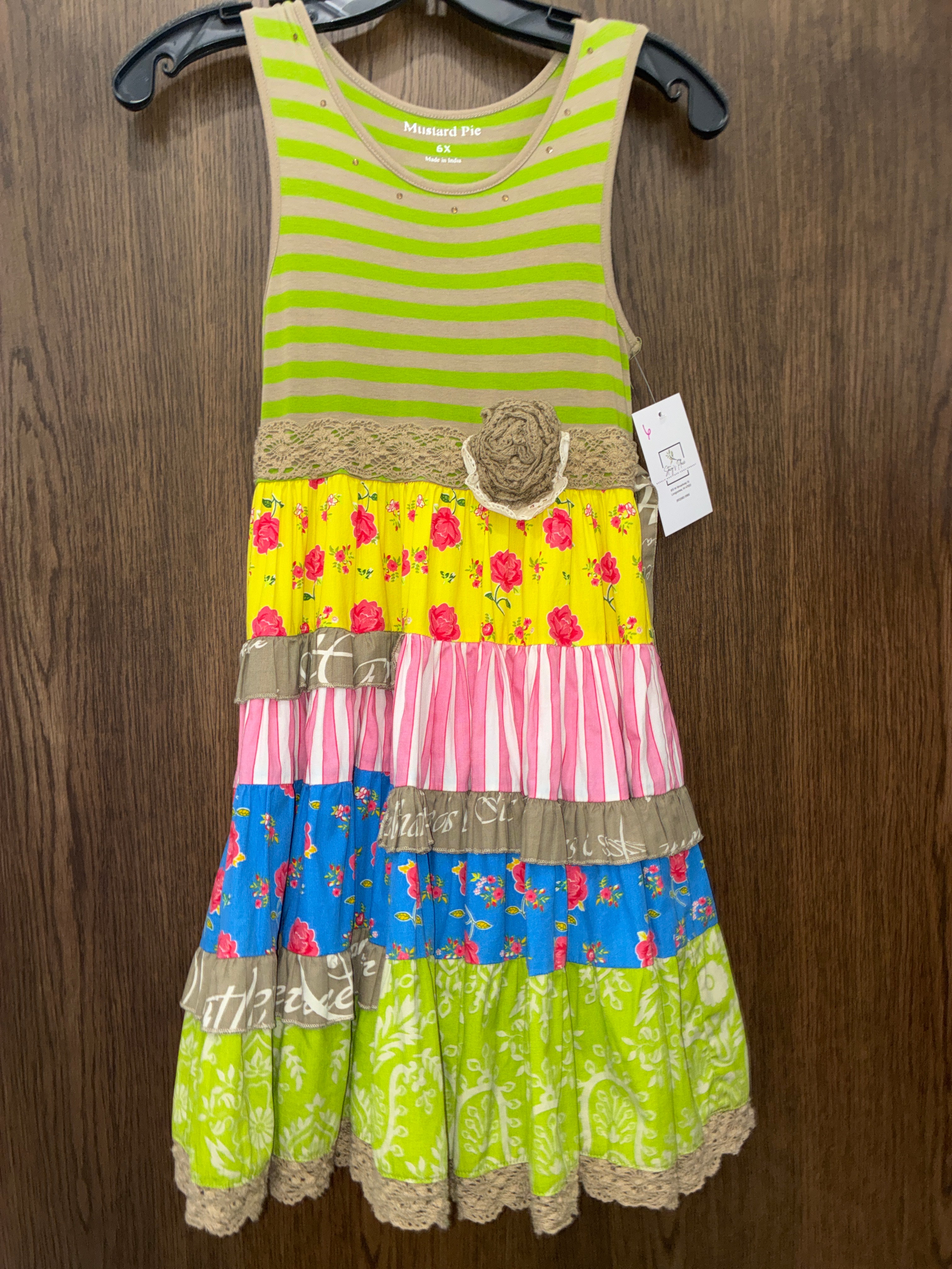 Girls mustard pie dress size 6