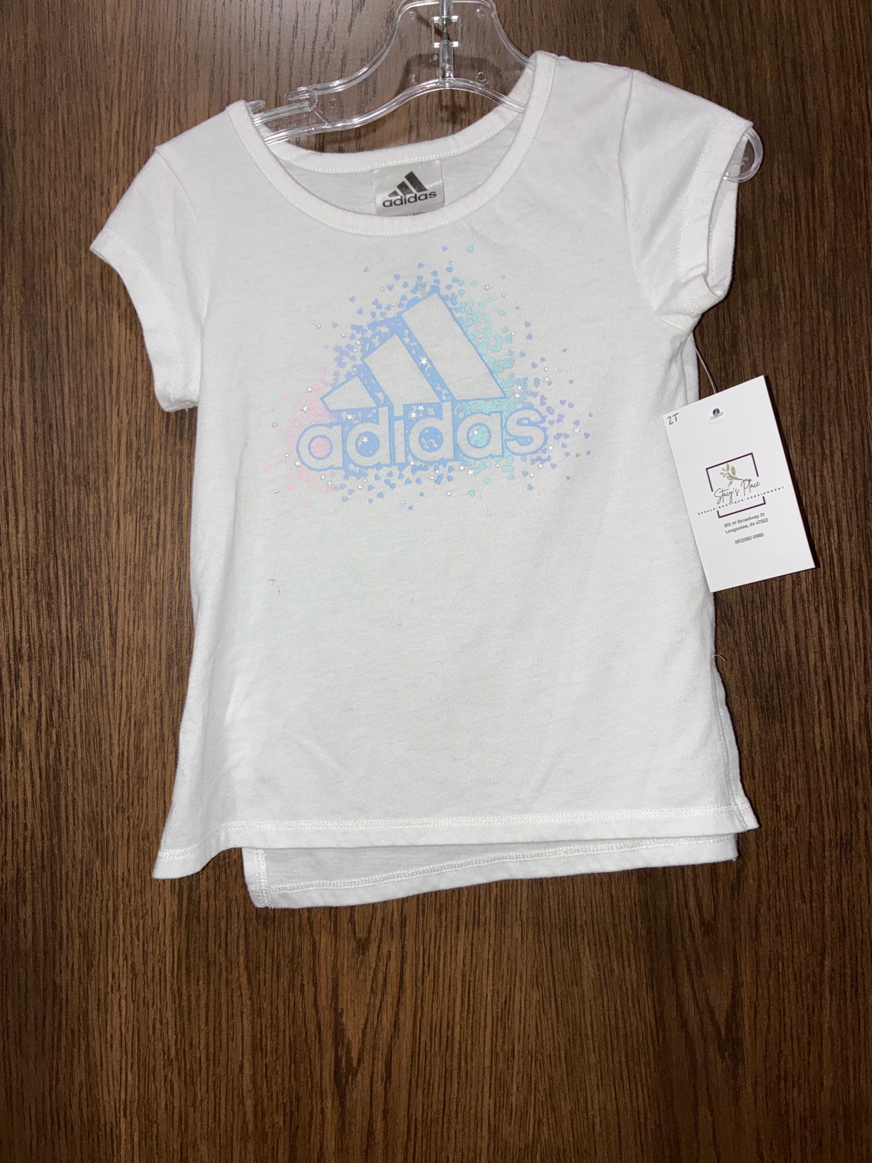 Girls adidas short sleeve shirt size 2T