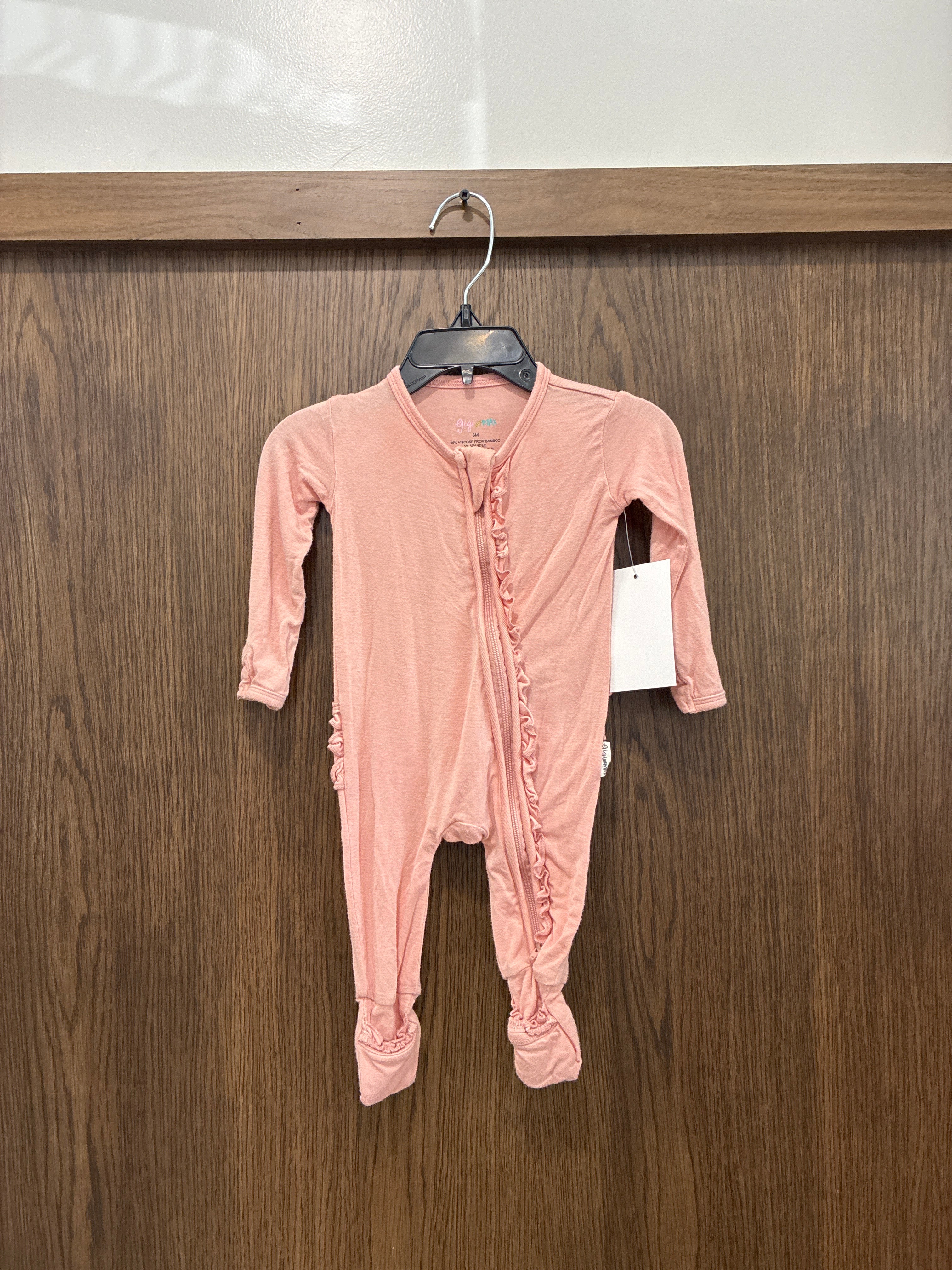 Girls Gigi & Max Ruffle Bamboo Convertible Romper 6mos