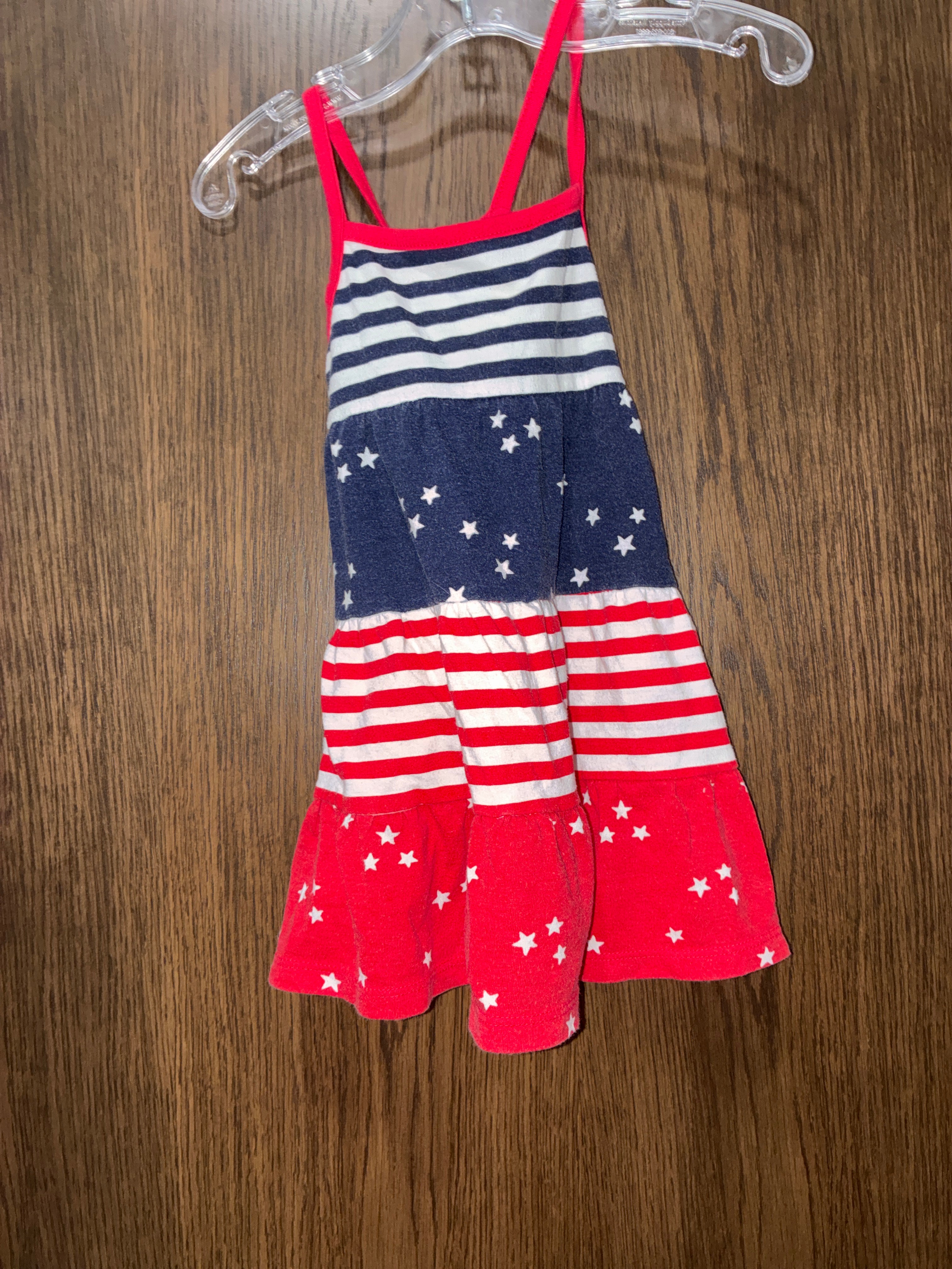 Girls jumping beans Stars and Stripes dress size 18M