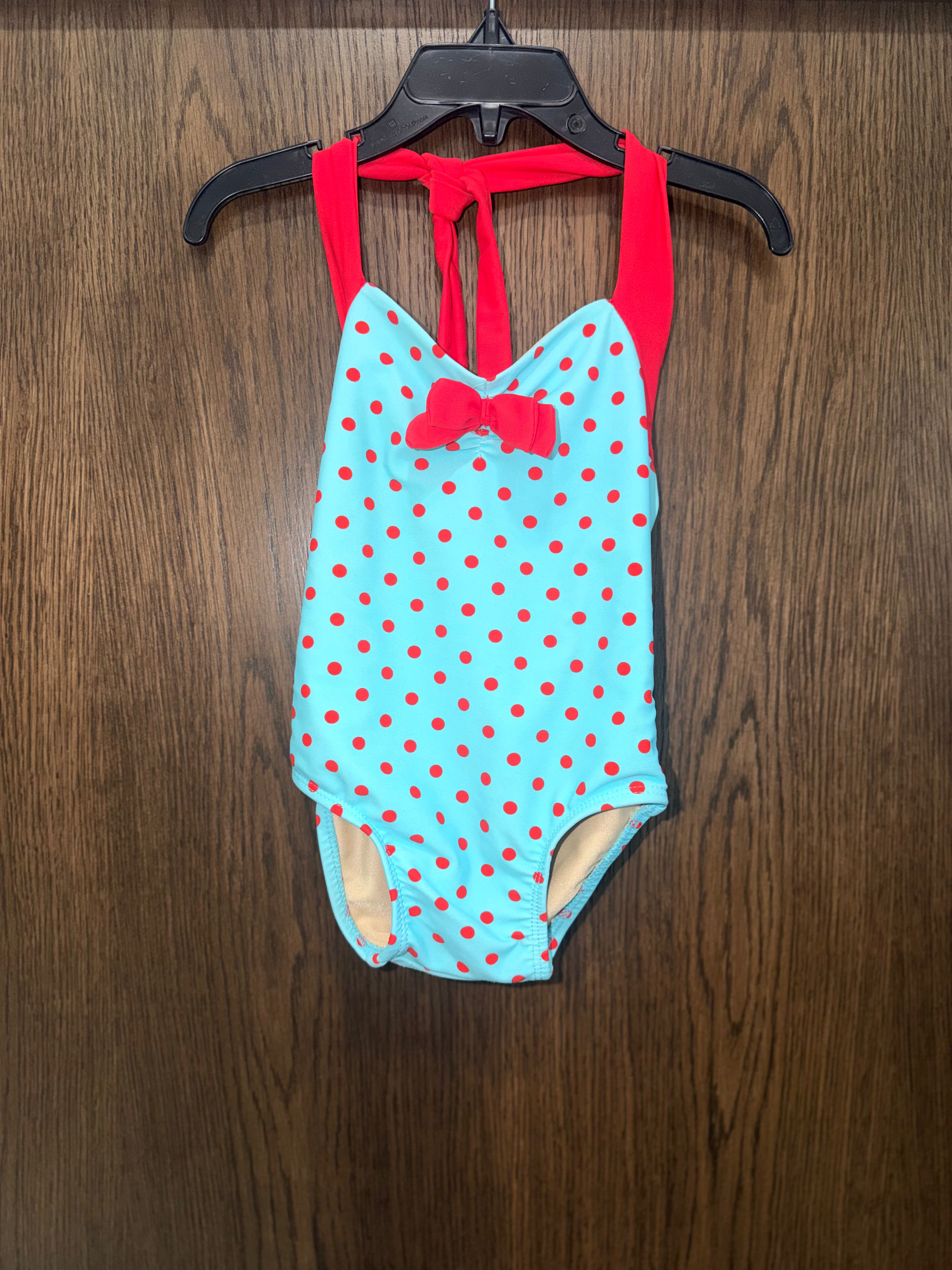 Red Dolly “Dottie” Girls One Piece Swimsuit 12mos