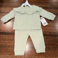 Baby Starters Quilted Crew & Pants Set 0-3 Months NWT