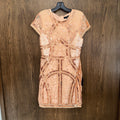 Lulu's Spread Your Shine Rose Gold Sequin Embroidered Bodycon Dress Small NWT