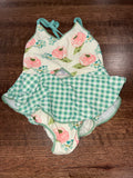 Sweet Honey Gingham Girl Swimsuit Size 2T