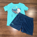 Boys Under Armour Tee & Shorts Set Size 18 months
