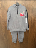Disney Pixar Cars Boys 1/4 Zip Pullover Joggers Set Size 6