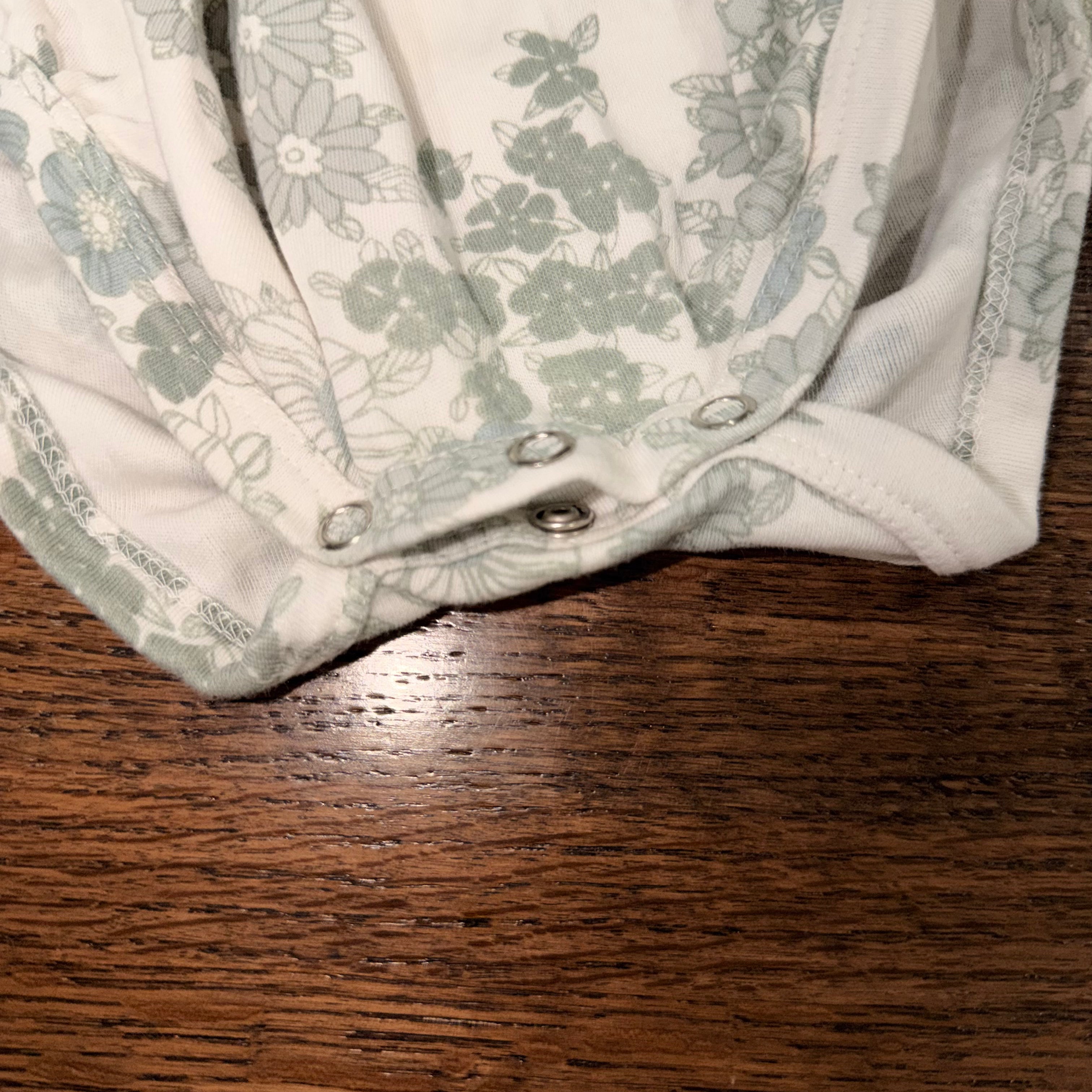 Kate Quinn Organic Girls Floral Bubble Romper 12-18 Months