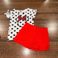 Disney Minnie Mouse Girls Sequin Flutter Top & Shorts Size 2T