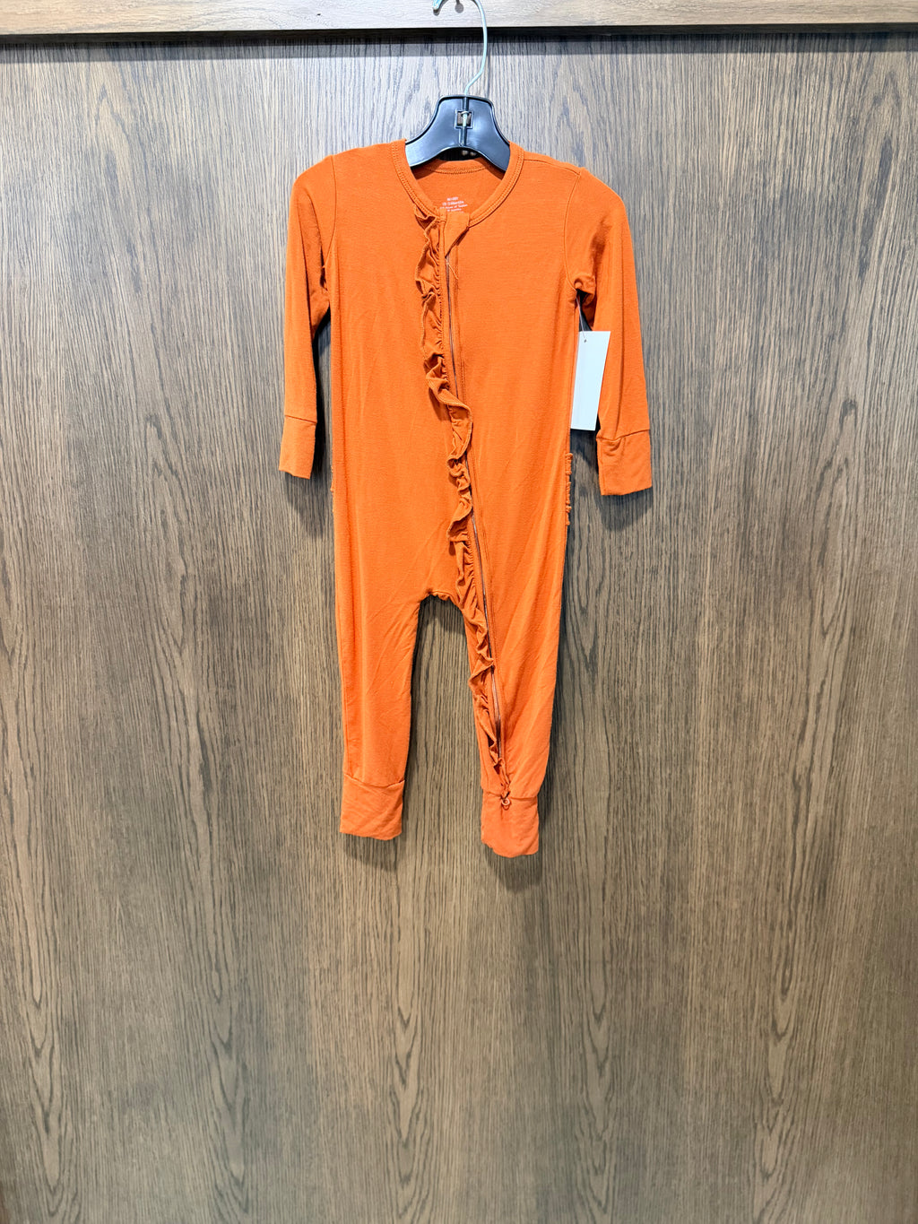 Bamboo Convertible Ruffle Zippy Romper 18-24mos Unbranded