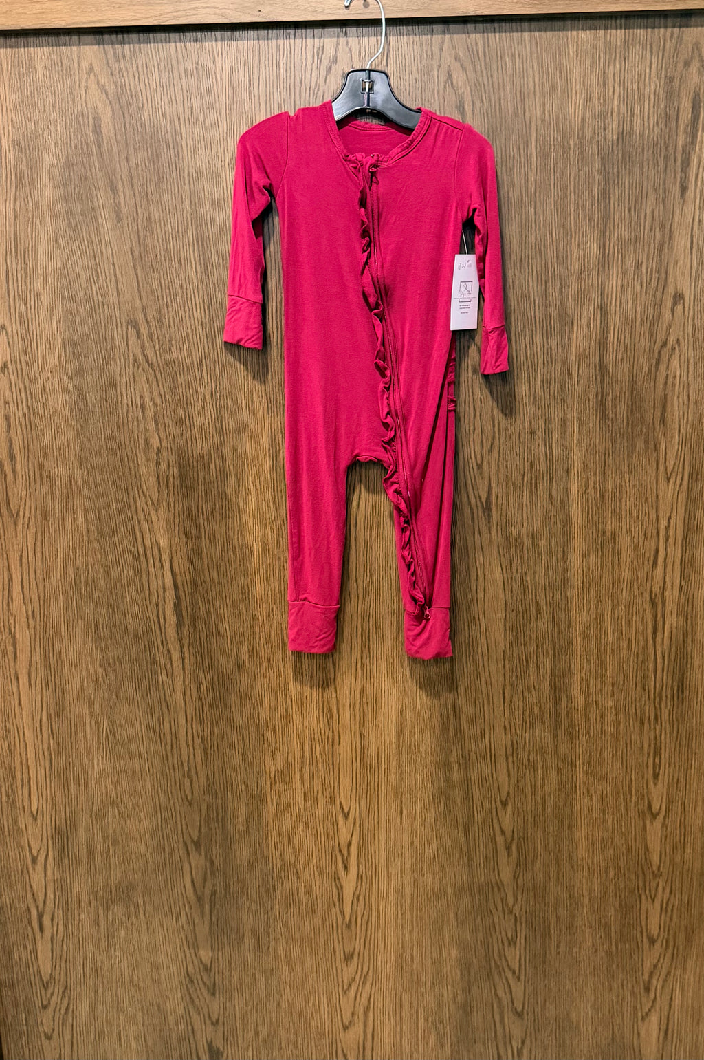 Bamboo Convertible Ruffle Zippy Romper 18-24mos Unbranded