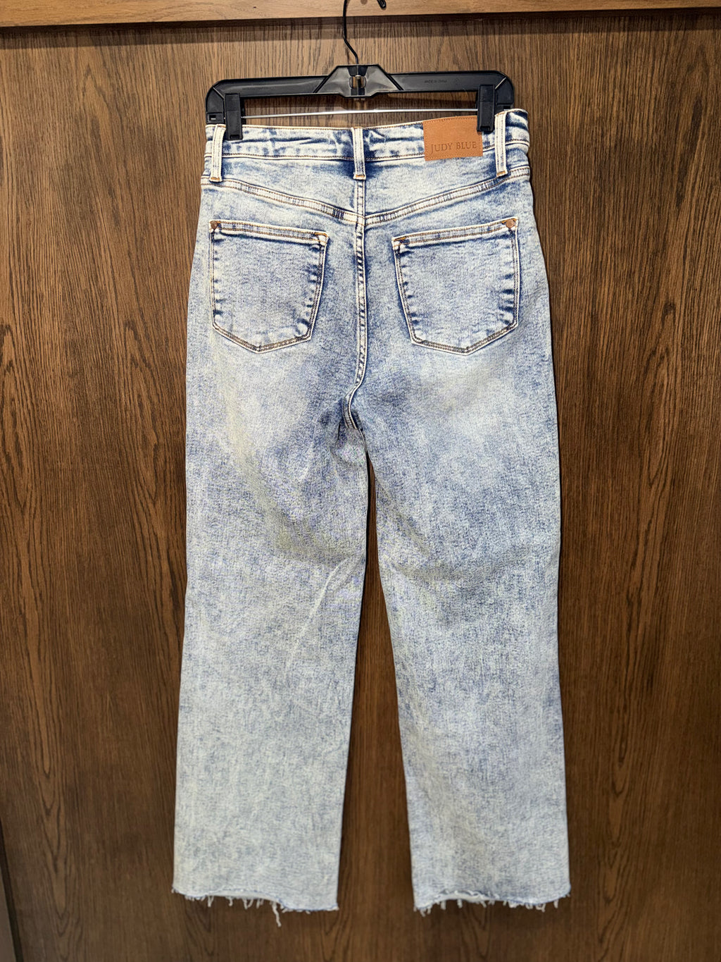 Judy Blue Women’s High Waist Raw Hem Wide Leg Jeans 9/29 New Condition