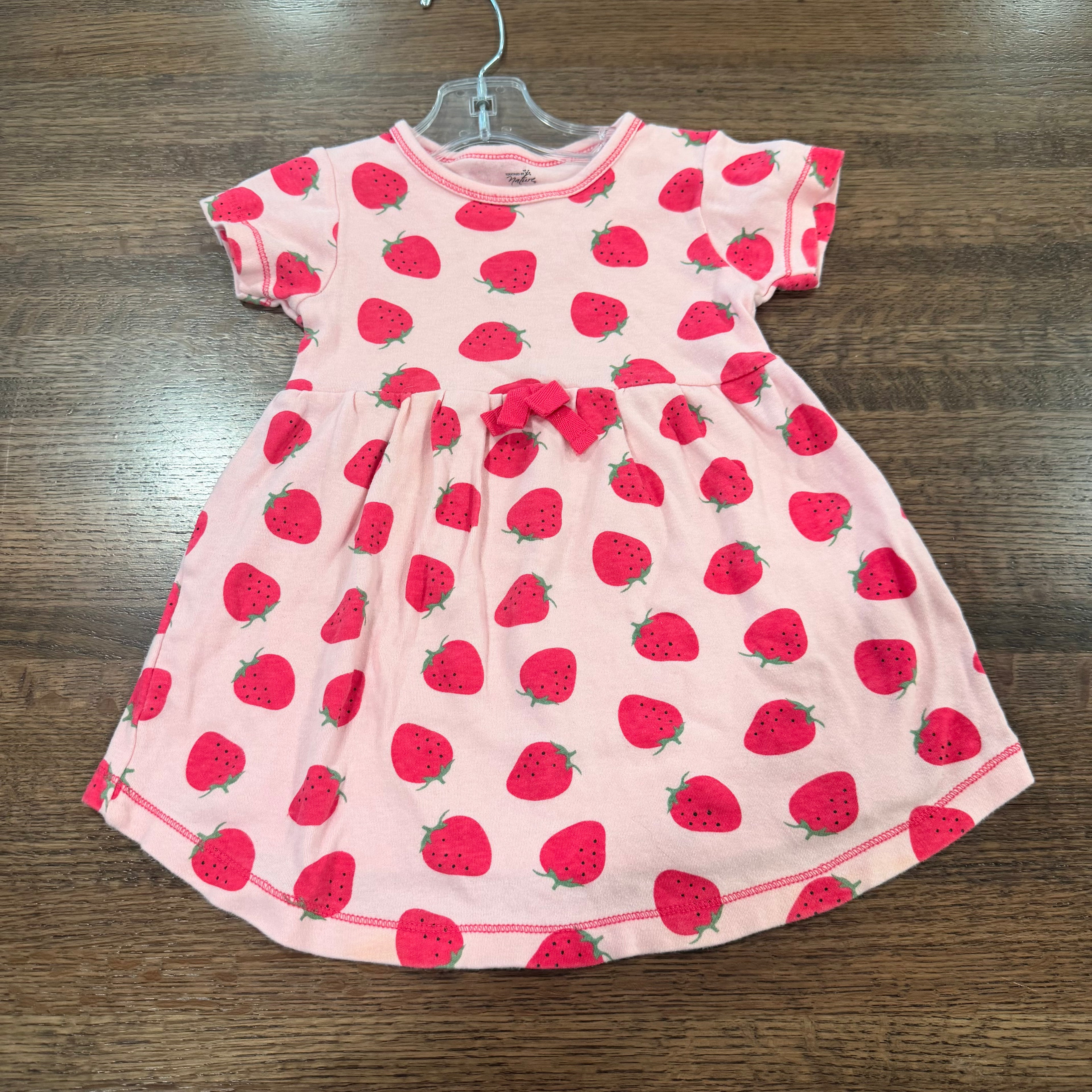 Strawberries Girls Cotton Dress 18 Months