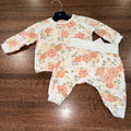 H&M Girls Floral Crew Sweatshirt & Joggers 3M 3mos