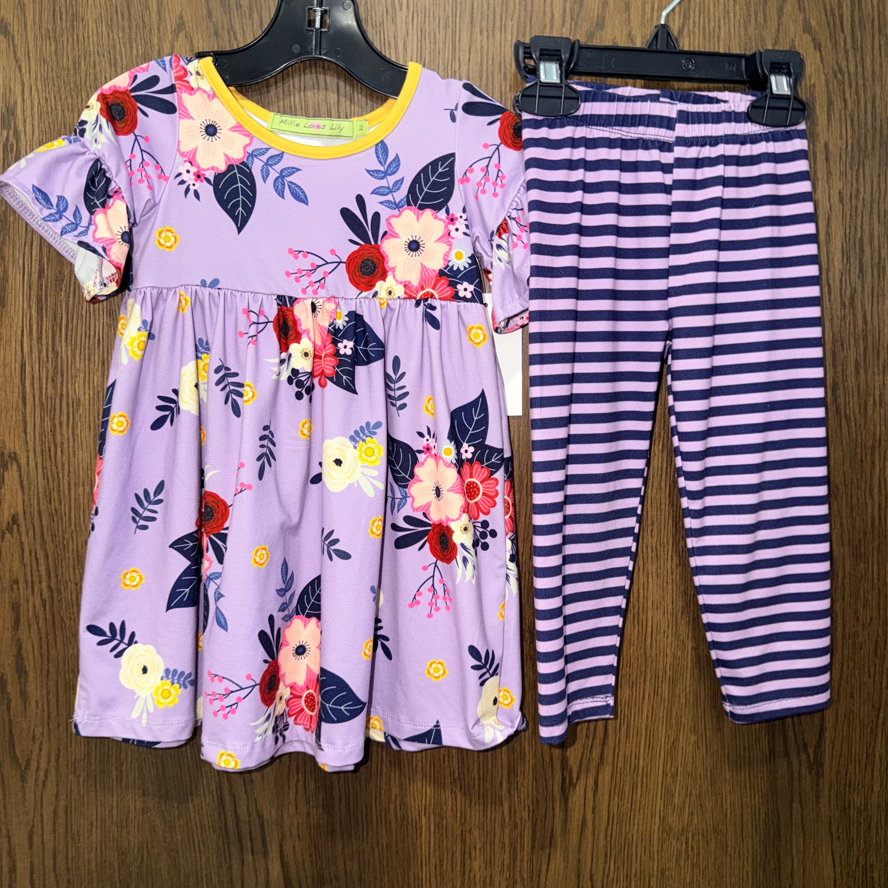 Milli loves Girls Dress & Leggings 2T