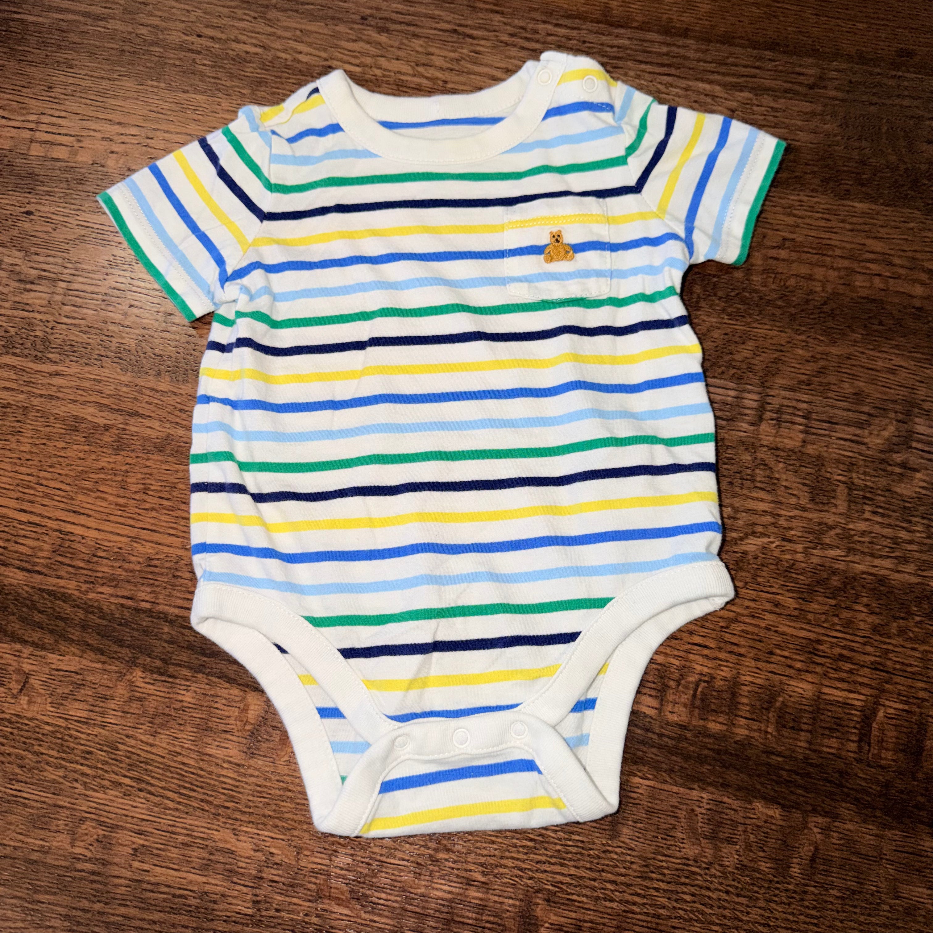 Baby Gap Boys Striped T-Shirt Onesie 6-12 Months