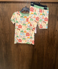Mama LuLu Bamboo Farm Shortie 2pc Pajamas 2T 3T GUC