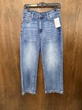 Judy Blue Women’s Double the Cool Cropped Wide Leg Jeans Size 7/28
