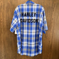 Harley Davidson Men's Amplfier Blue Plaid Shirt Size 2X XXL