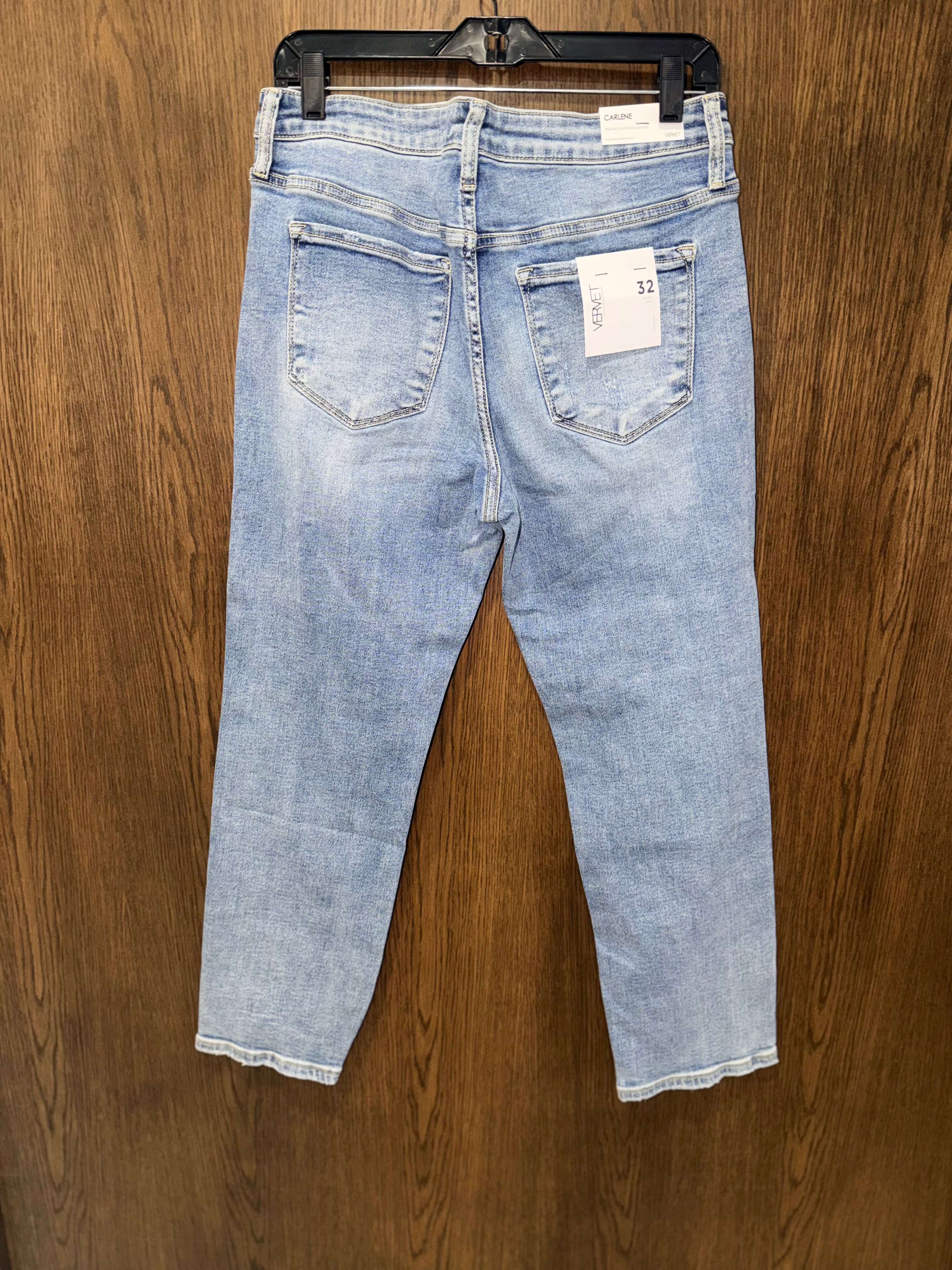 Vervet Carlene Women’s Midrise Stretch Slim NWT Size 31 Retail $73
