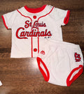 Majestic White & Red St. Louis Cardinals Infant Outfit 3-6 mos
