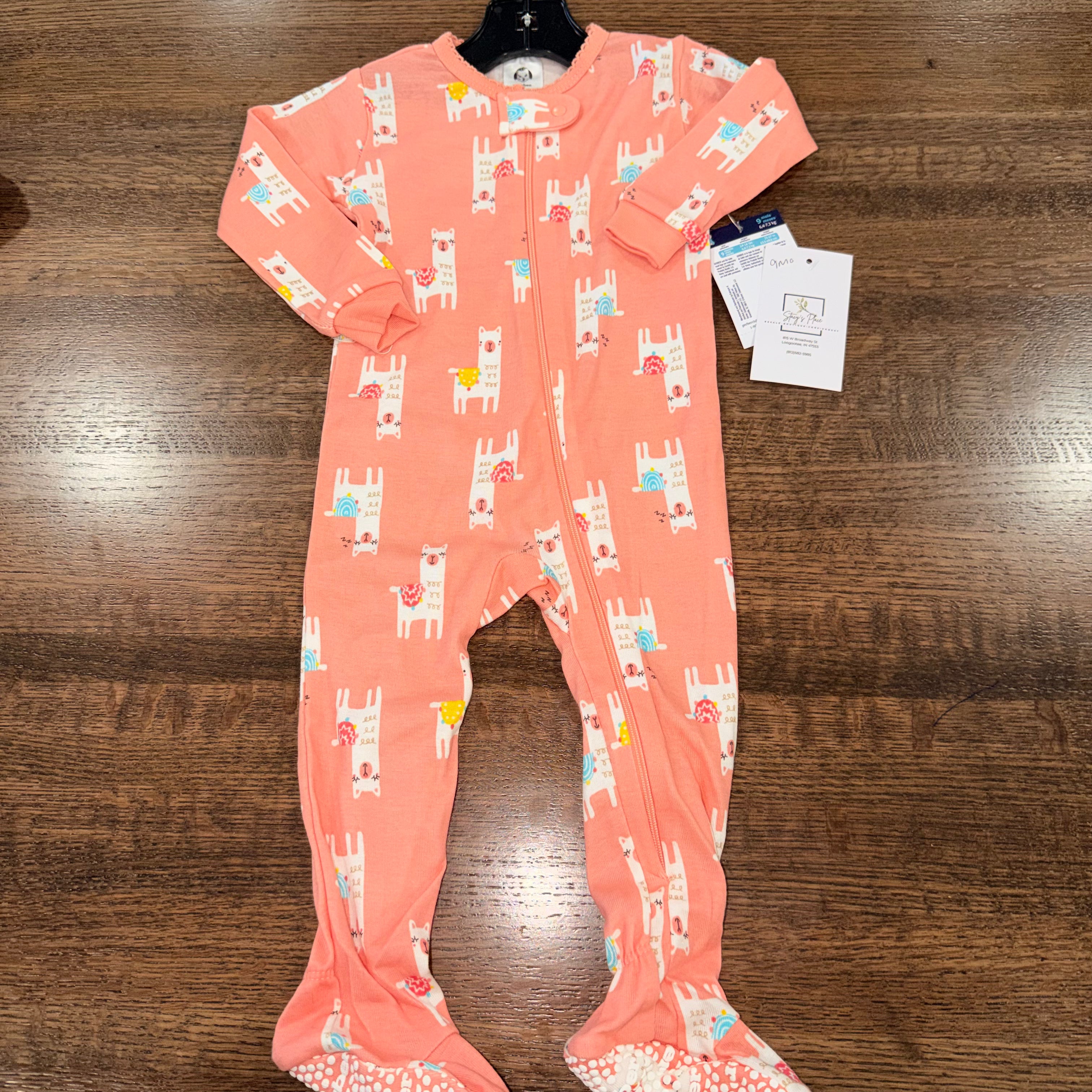 Gerber Girls Footie Sleep & Play 9 Months NWT