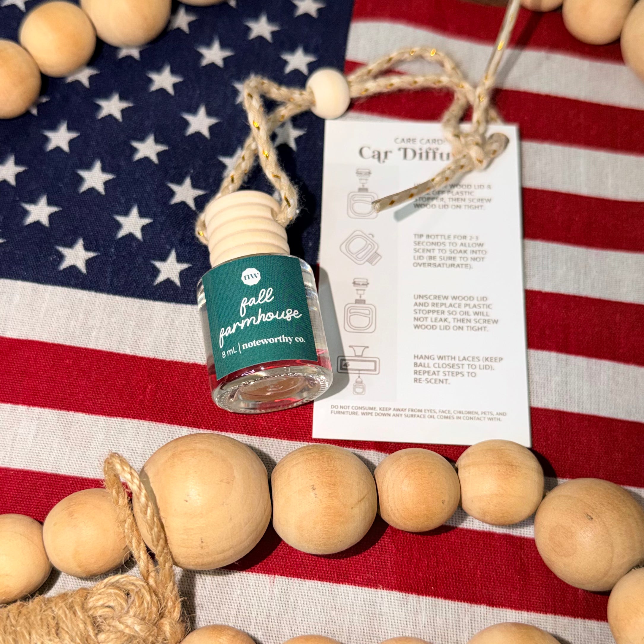 Fall Farmhouse Car Diffusers by Noteworthy