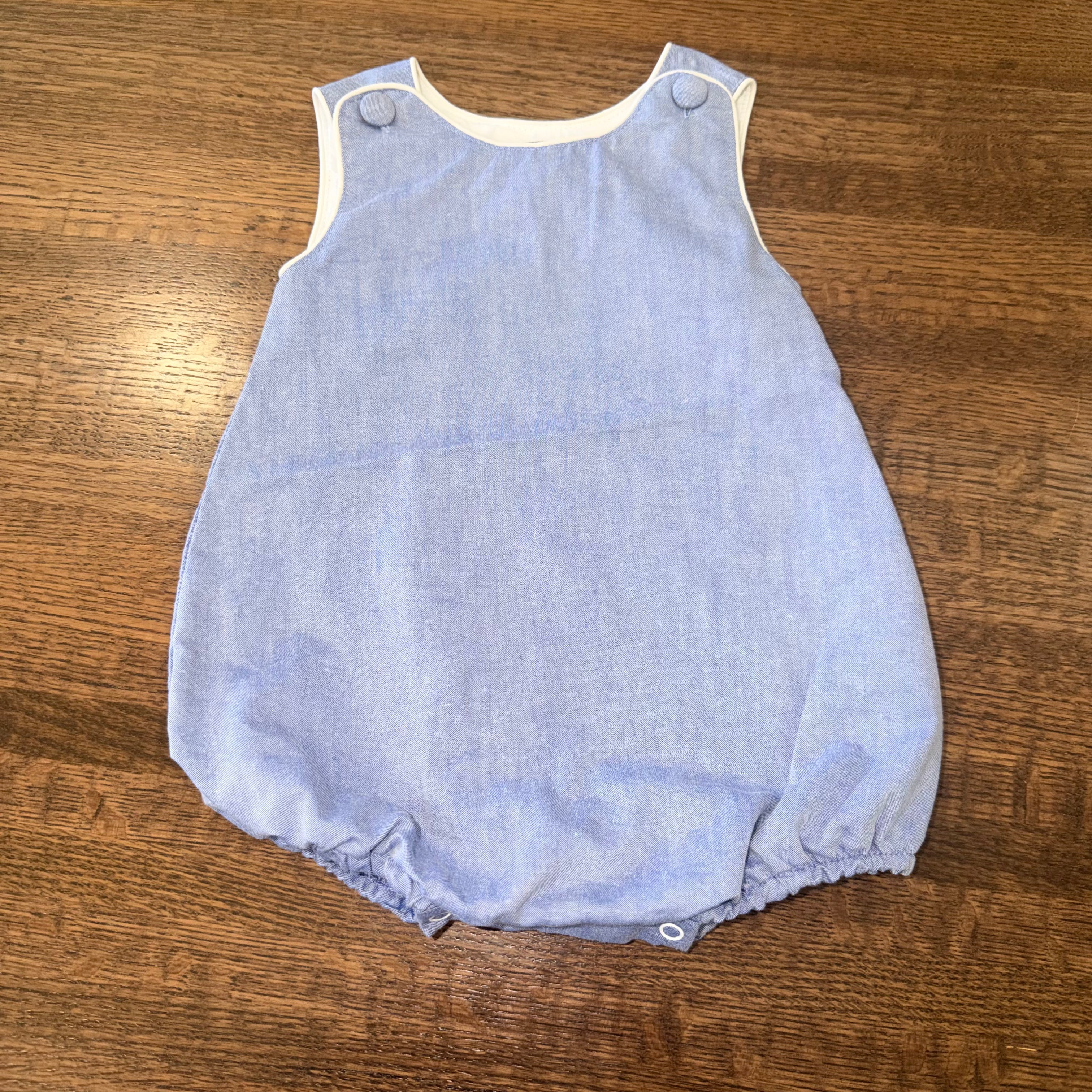 Lil Cactus Linen Bubble Romper 6-12 Months