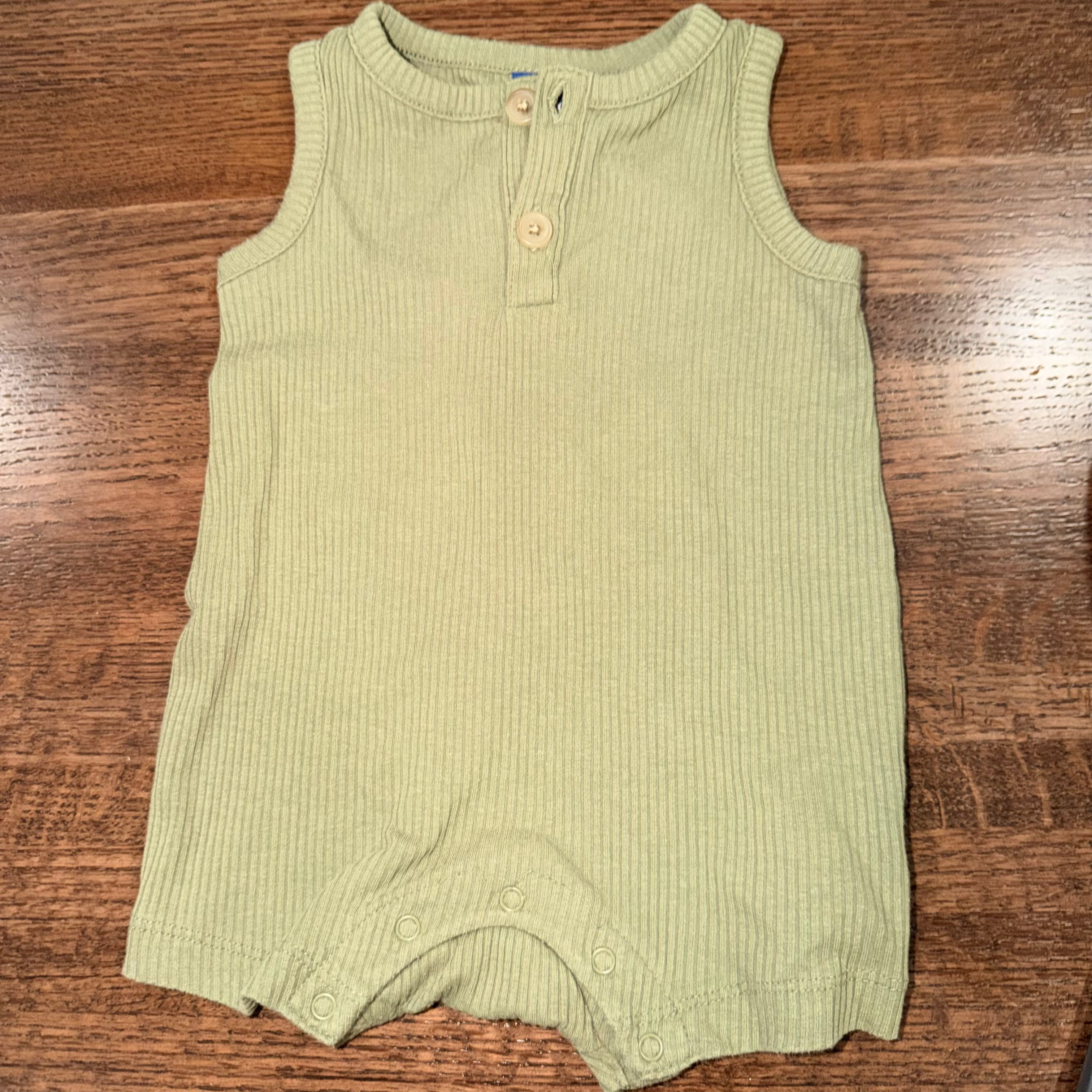 Old Navy Baby Boys Ribbed Romper 3-6mos
