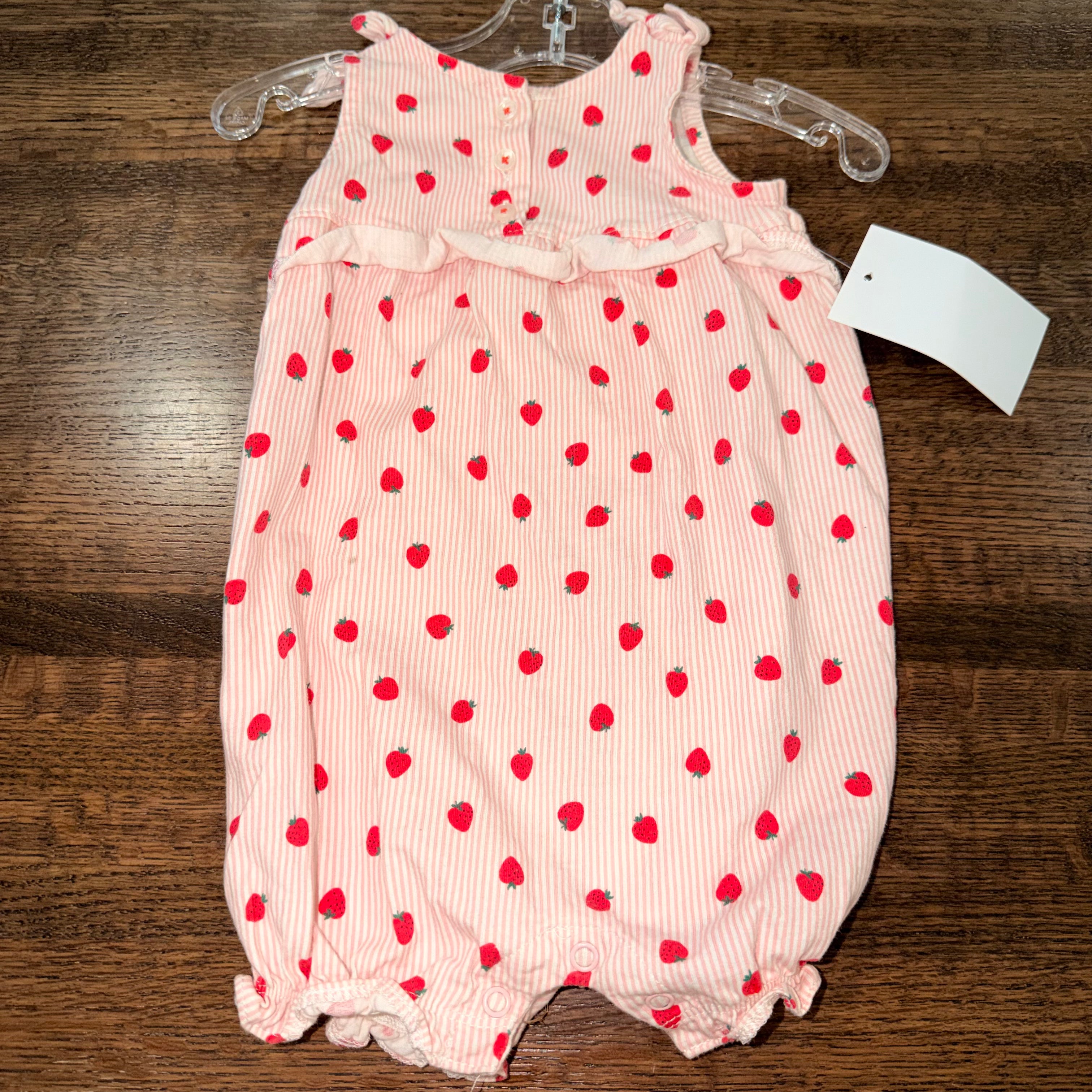 Carter's Girls Strawberry Romper 18 Months