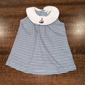 Vintage Kissy Kissy Y2K Smocked Sailboat Dress Size 0-3 mos