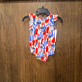 Old Navy Popsicles Girls Romper 0-3 mos some fading