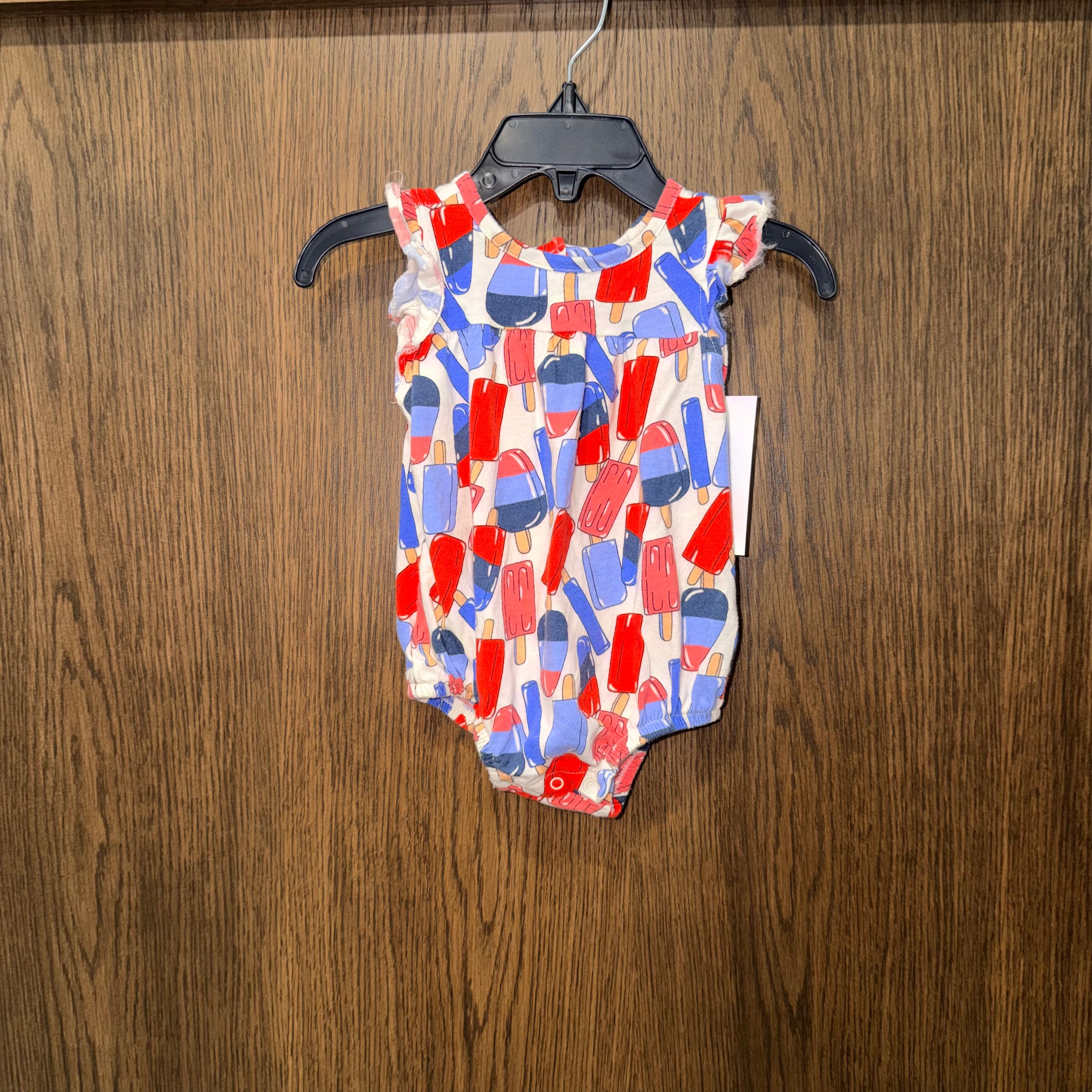 Old Navy Popsicles Girls Romper 0-3 mos some fading