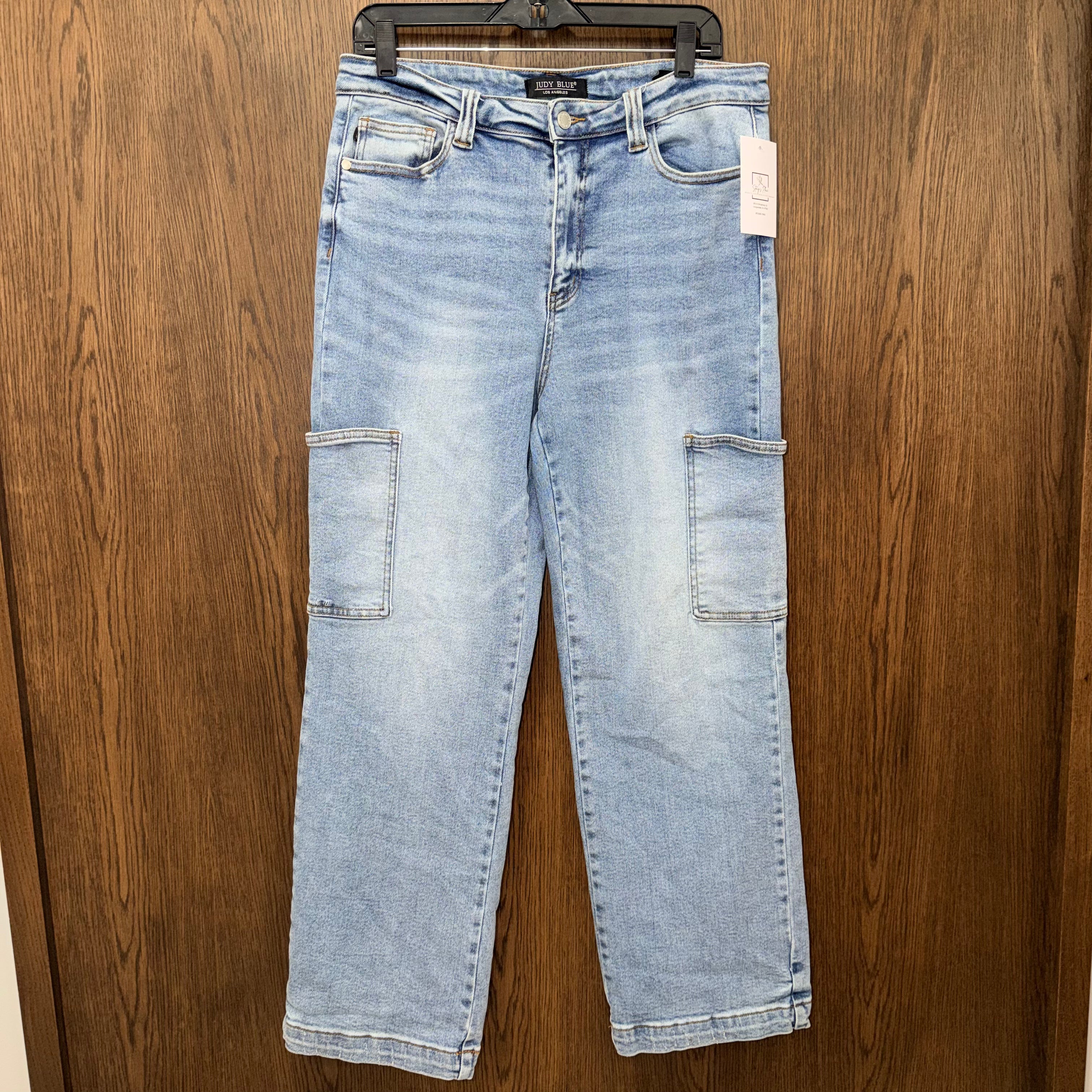 Judy Blue Women’s Wide Leg Cargo Jeans Size 15