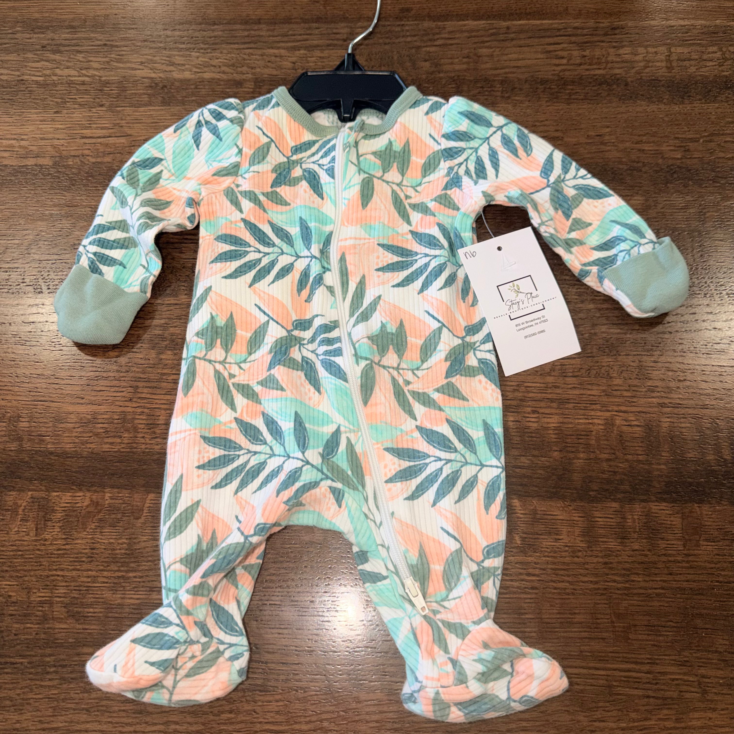 Wonder Nation Girls Footie Romper Newborn