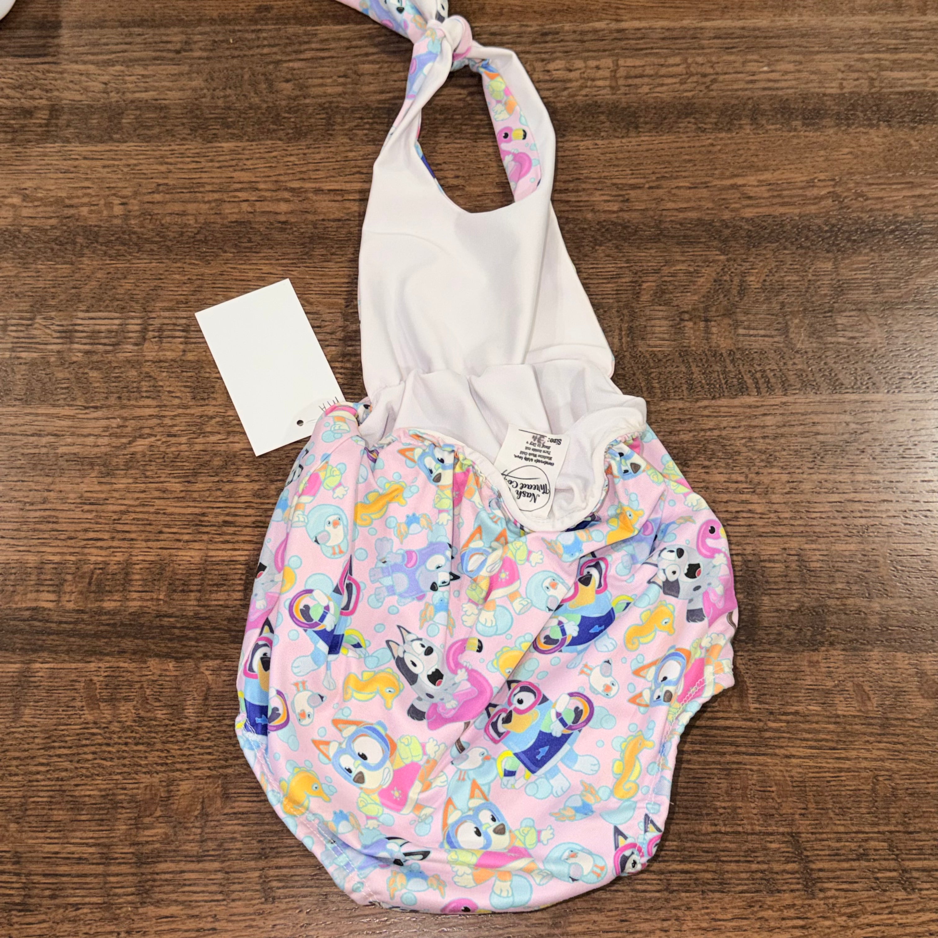 Bluey Handmade Nash Thread Co Bubble Halter Ropmer Size 18-24 mos